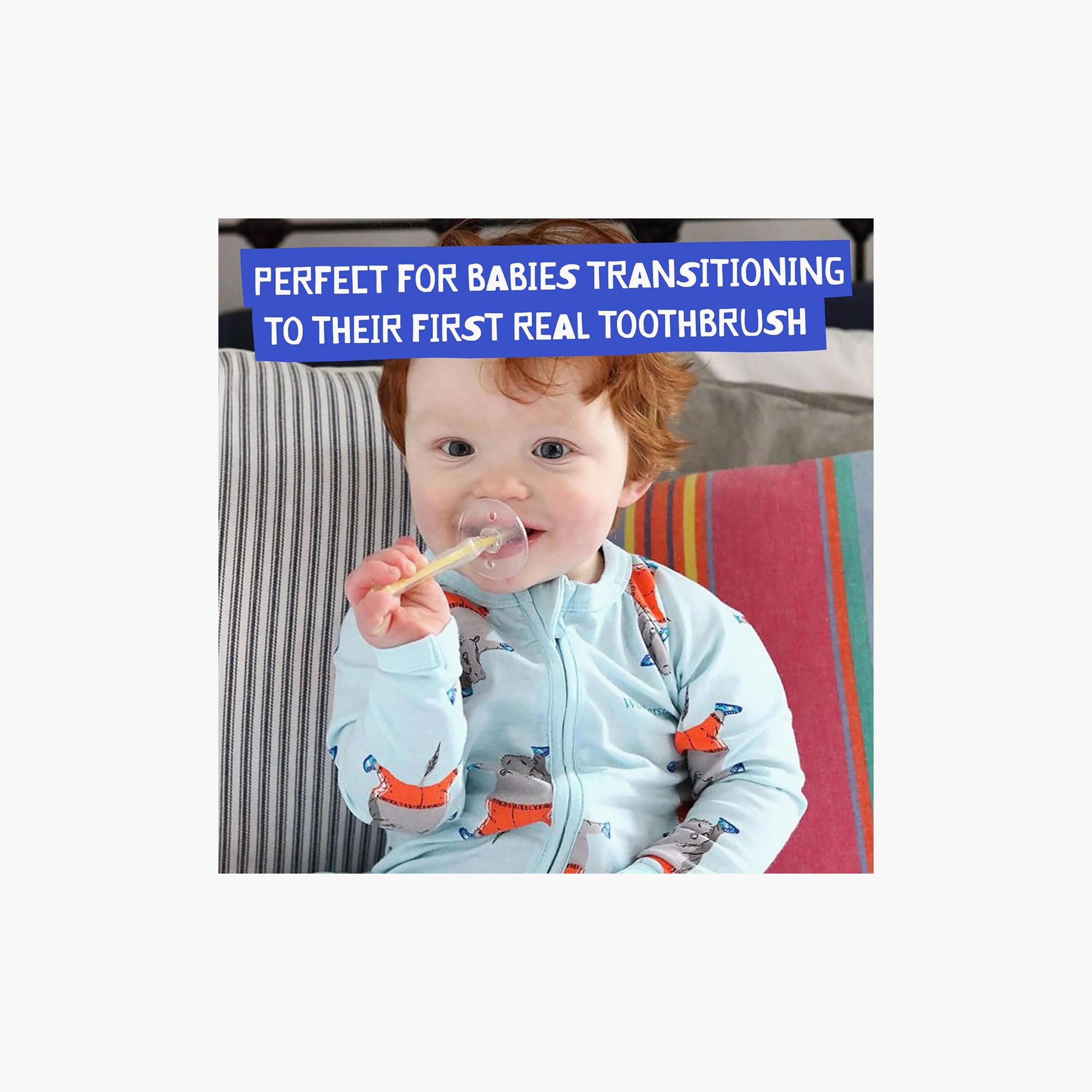 فرشاة أسنان سيليكون مع واقي أمان من جاك أند جيل-baby-bathandcare-oralcare-teethanddentalcare-image-6