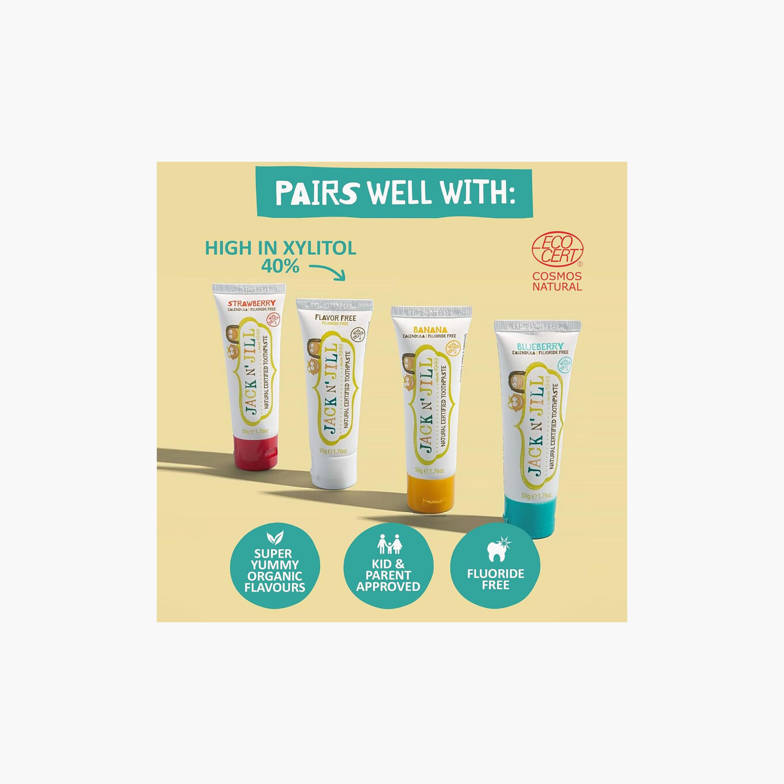 فرشاة سيليكون لتنظيف الأسنان واللثة من جاك أند جيل-baby-bathandcare-oralcare-teethanddentalcare-image-3
