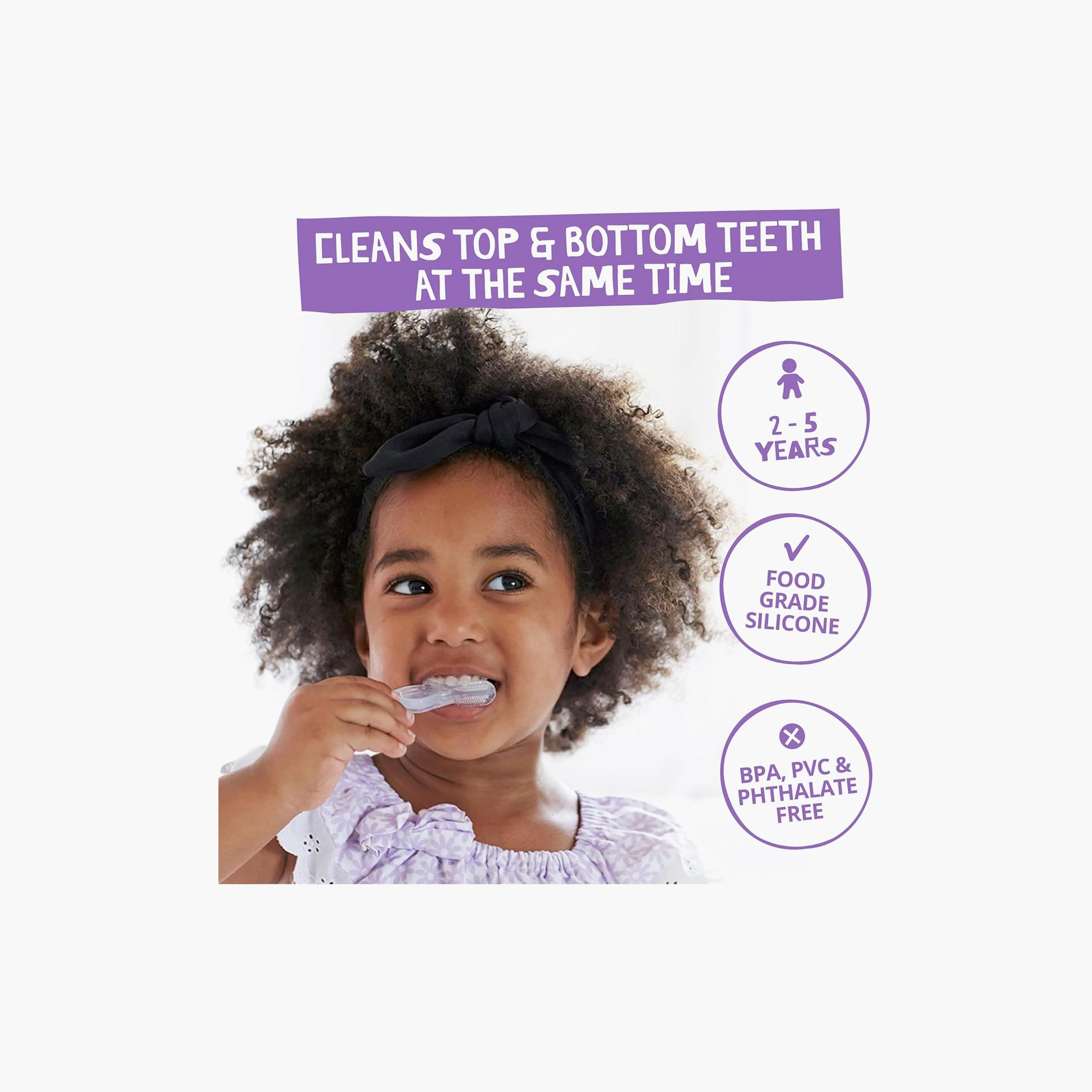 فرشاة سيليكون لتنظيف الأسنان واللثة من جاك أند جيل-baby-bathandcare-oralcare-teethanddentalcare-image-6