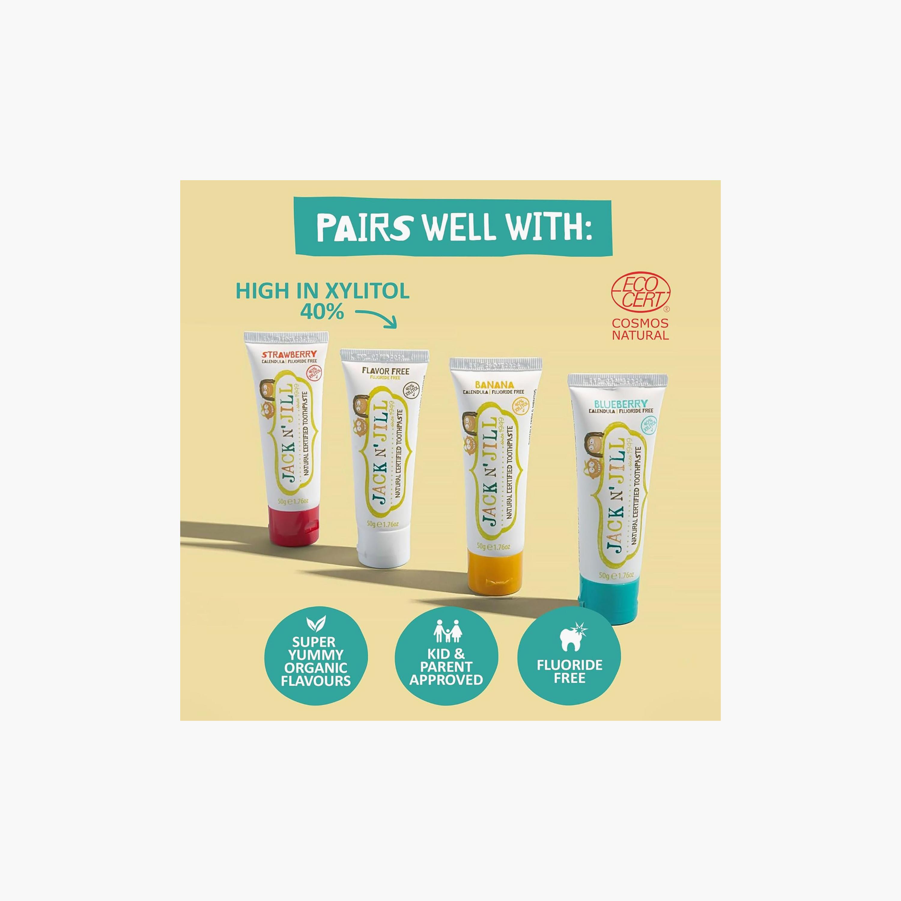 فرشاة أسنان كهربائية ناطقة وبصوت موسيقي بازي براش من جاك أند جيل-baby-bathandcare-oralcare-teethanddentalcare-image-3