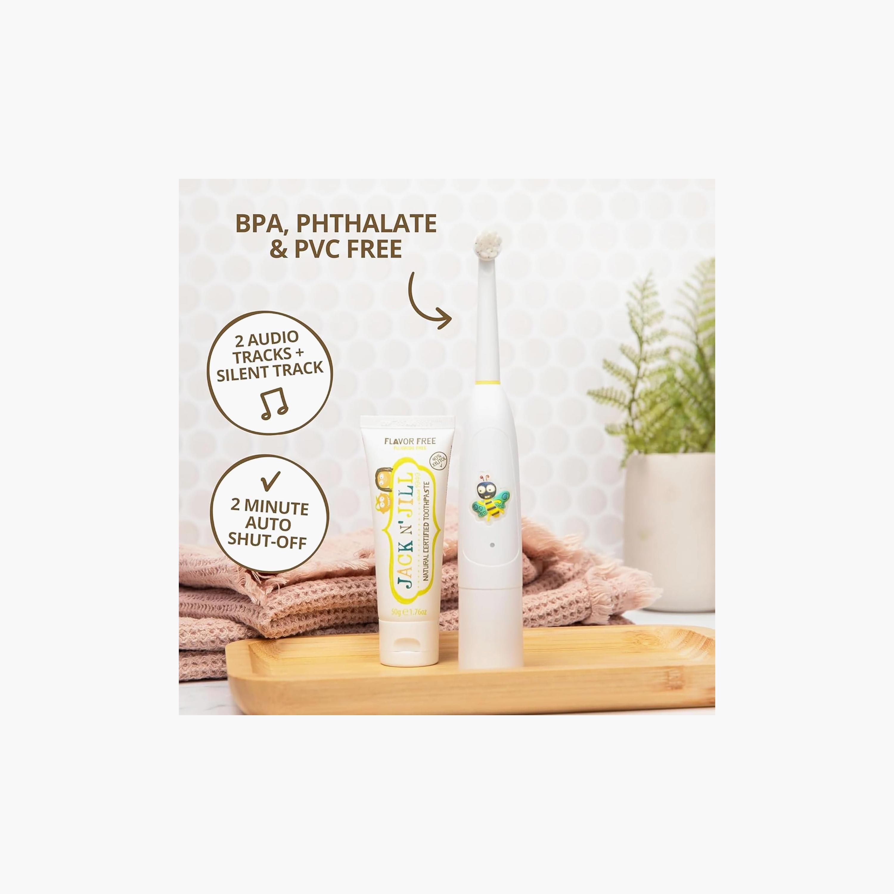 فرشاة أسنان كهربائية ناطقة وبصوت موسيقي بازي براش من جاك أند جيل-baby-bathandcare-oralcare-teethanddentalcare-image-5
