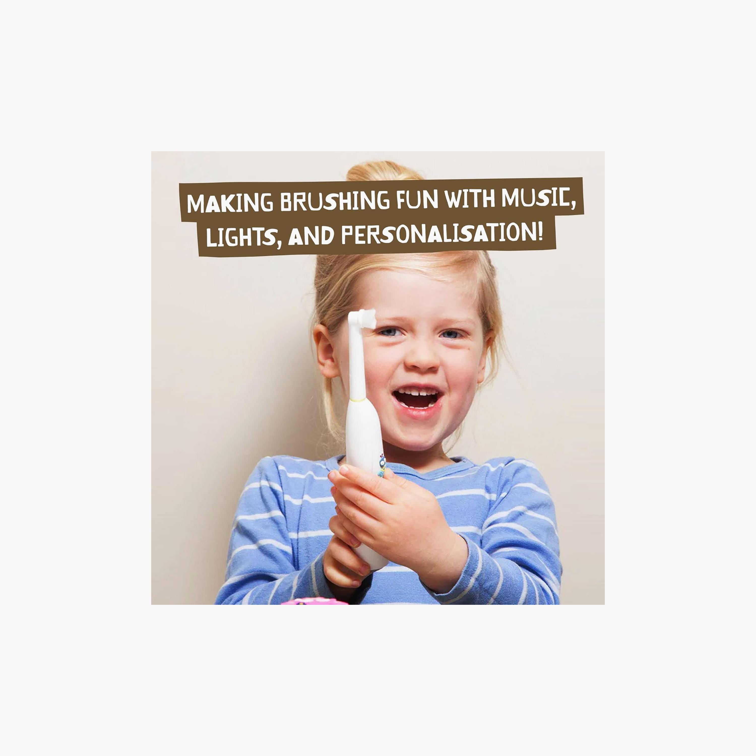 فرشاة أسنان كهربائية ناطقة وبصوت موسيقي بازي براش من جاك أند جيل-baby-bathandcare-oralcare-teethanddentalcare-image-6