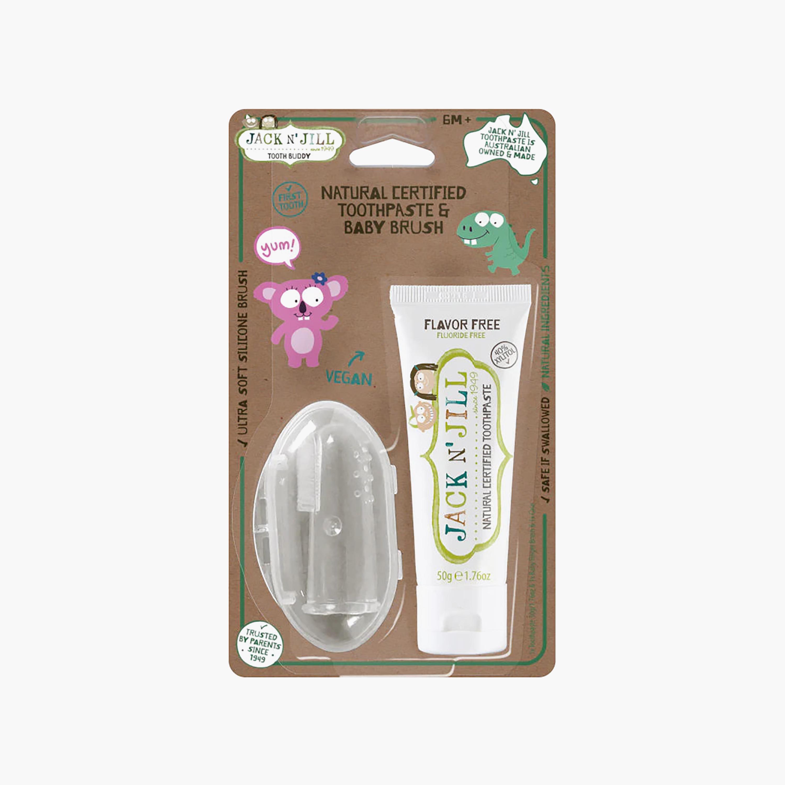 Jack and Jill Tooth Buddy Flavour-Free Toothpaste & Silicone Finger Brush-baby-bathandcare-oralcare-teethanddentalcare-image-6