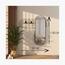 Shopndesign Sliding Wall Mirror - 116x116 cm-household-storage-closetstorage-hangers-image-3