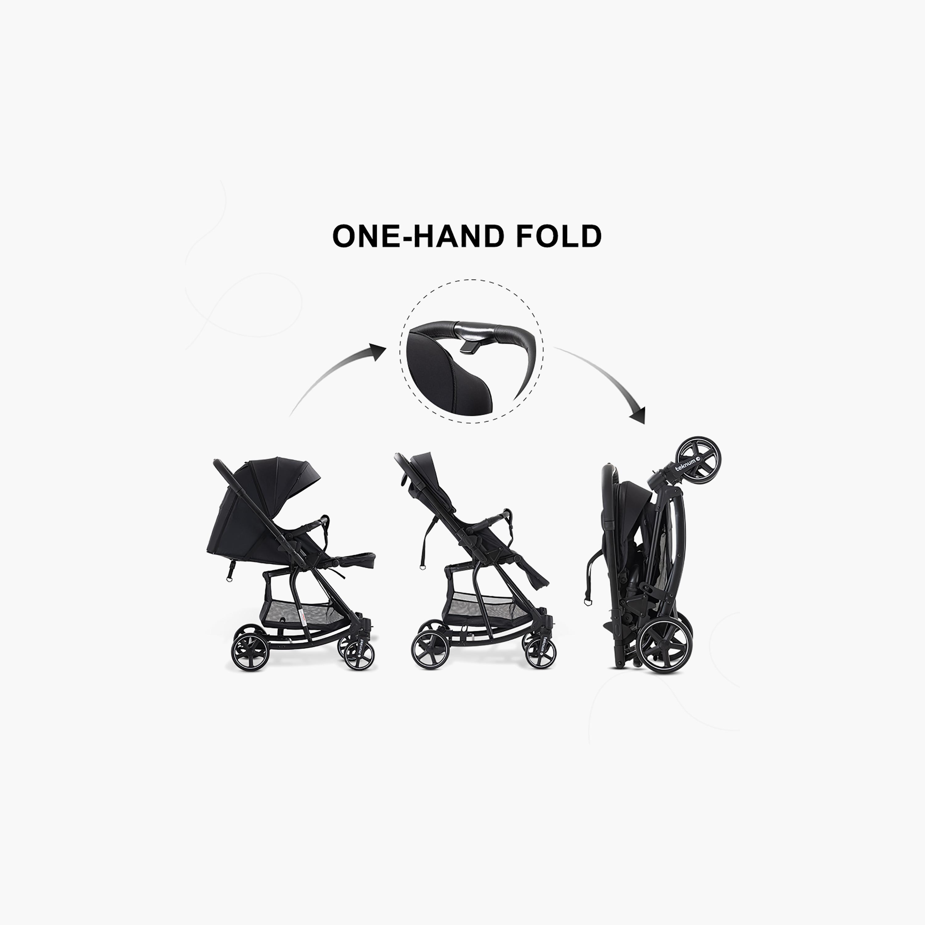 Teknum 2-In-1 One Hand Fold Glide Reversible Rocker Stroller with Canopy-baby-gear-strollersandprams-strollers-image-10