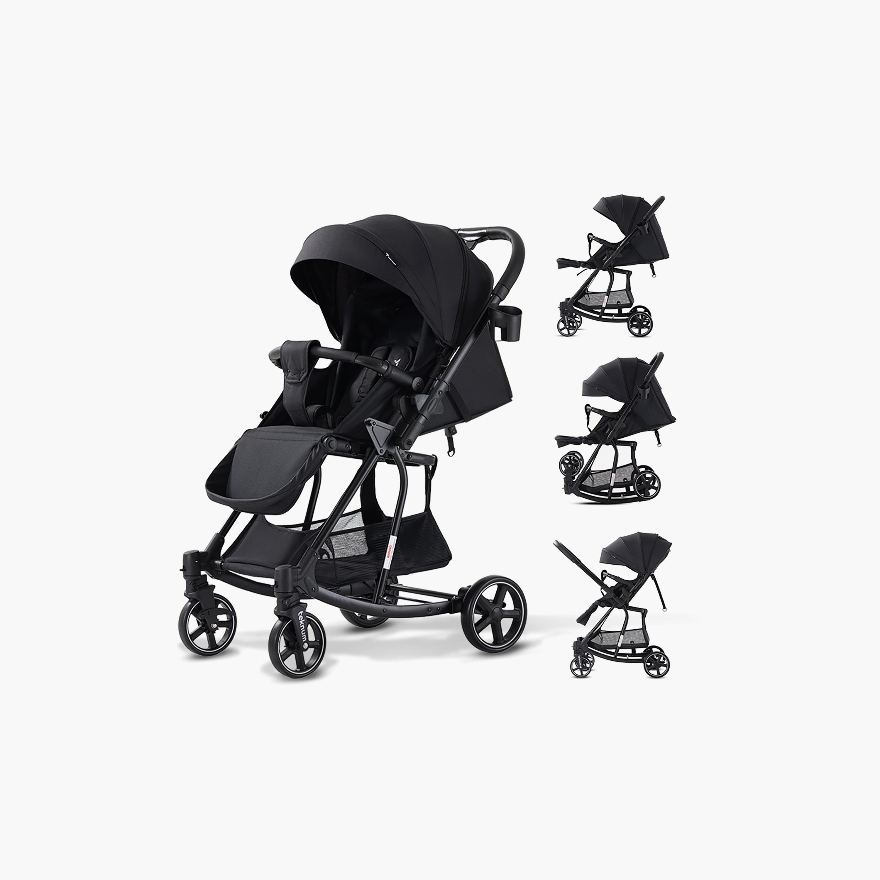 Teknum 2-In-1 One Hand Fold Glide Reversible Rocker Stroller with Canopy-baby-gear-strollersandprams-strollers-image-11