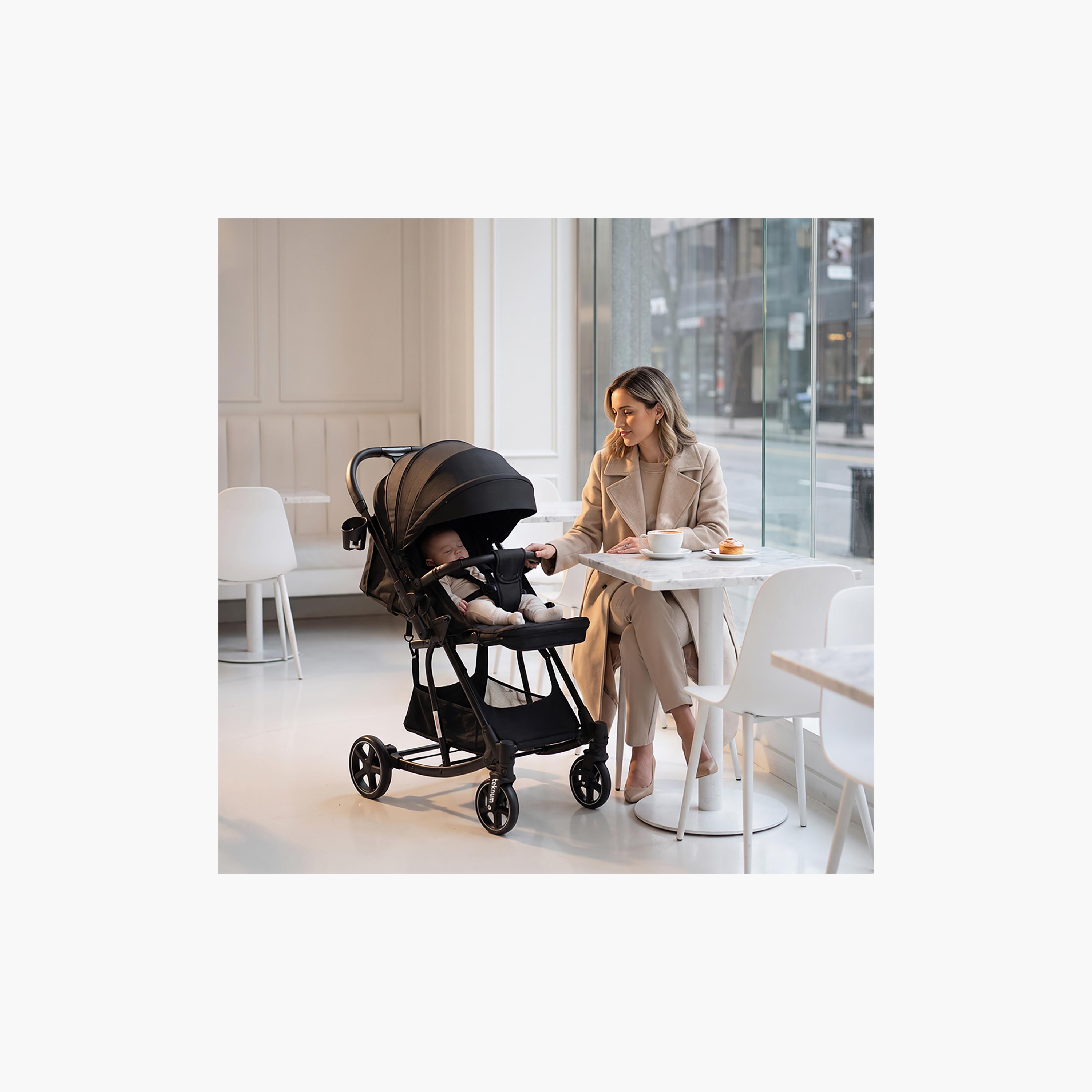 Teknum 2-In-1 One Hand Fold Glide Reversible Rocker Stroller with Canopy-baby-gear-strollersandprams-strollers-image-3