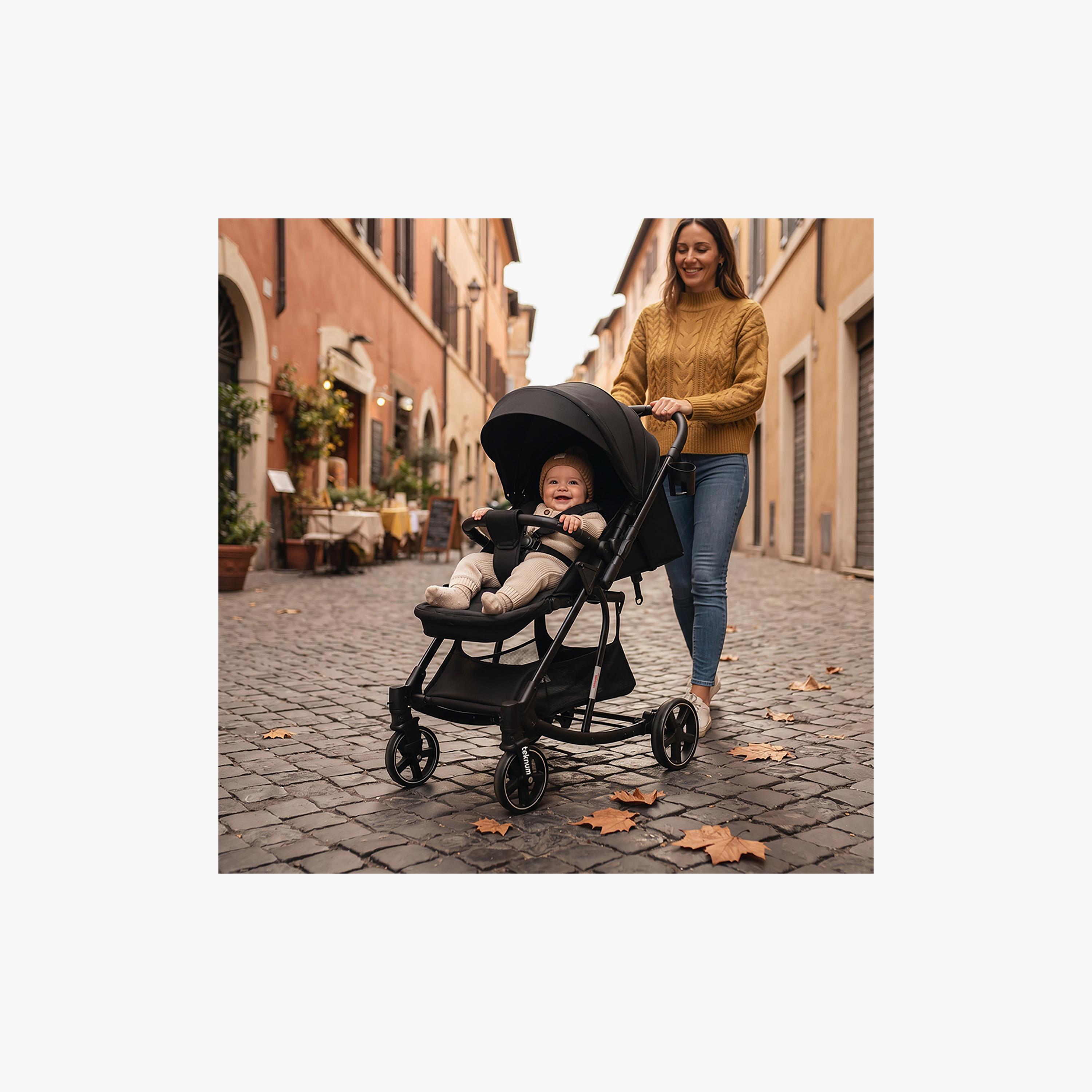 Teknum 2-In-1 One Hand Fold Glide Reversible Rocker Stroller with Canopy-baby-gear-strollersandprams-strollers-image-8