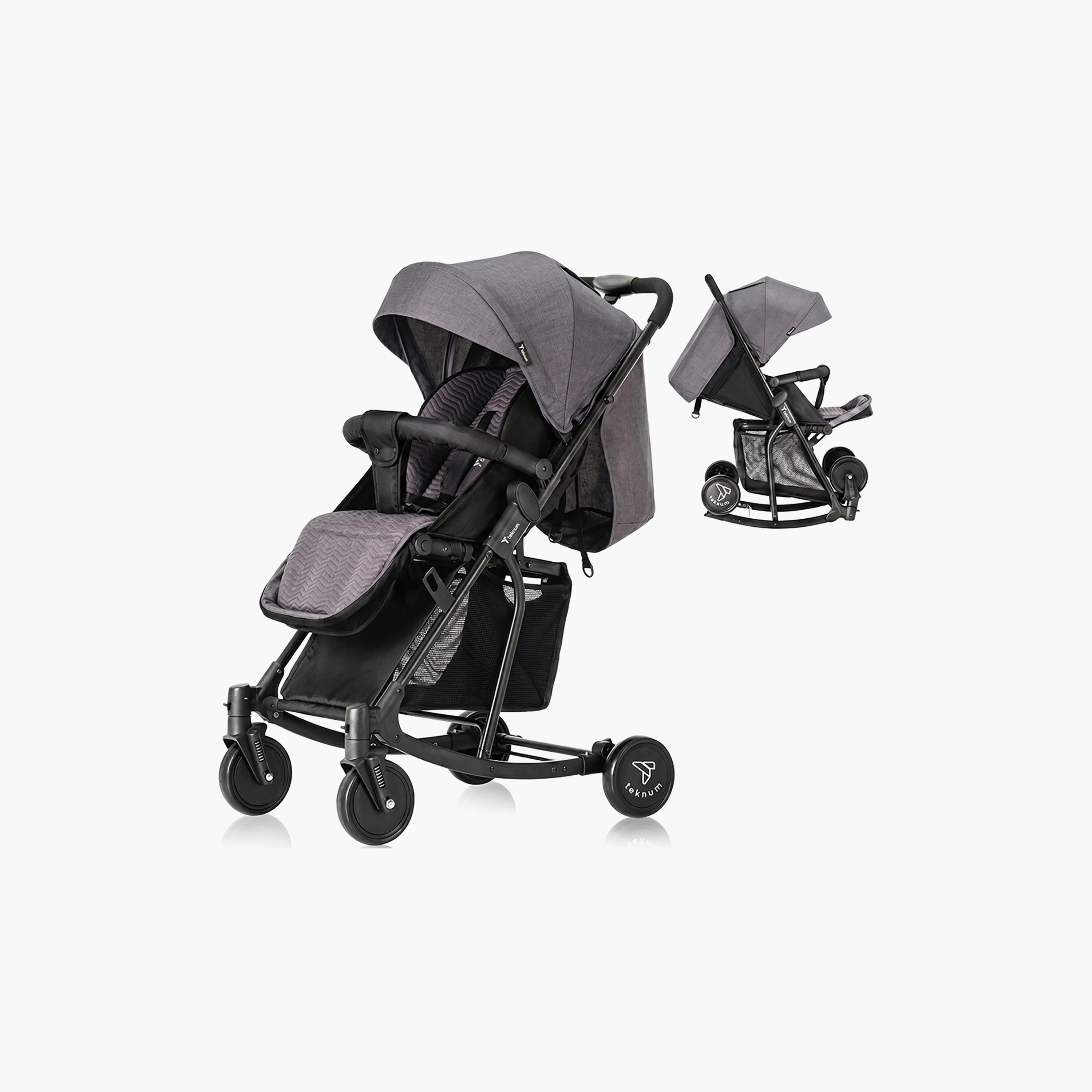 عربة أطفال 2 في 1 قابلة للطي بيد واحدة مع مظلة من تيكنوم-baby-gear-strollersandprams-strollers-image-12