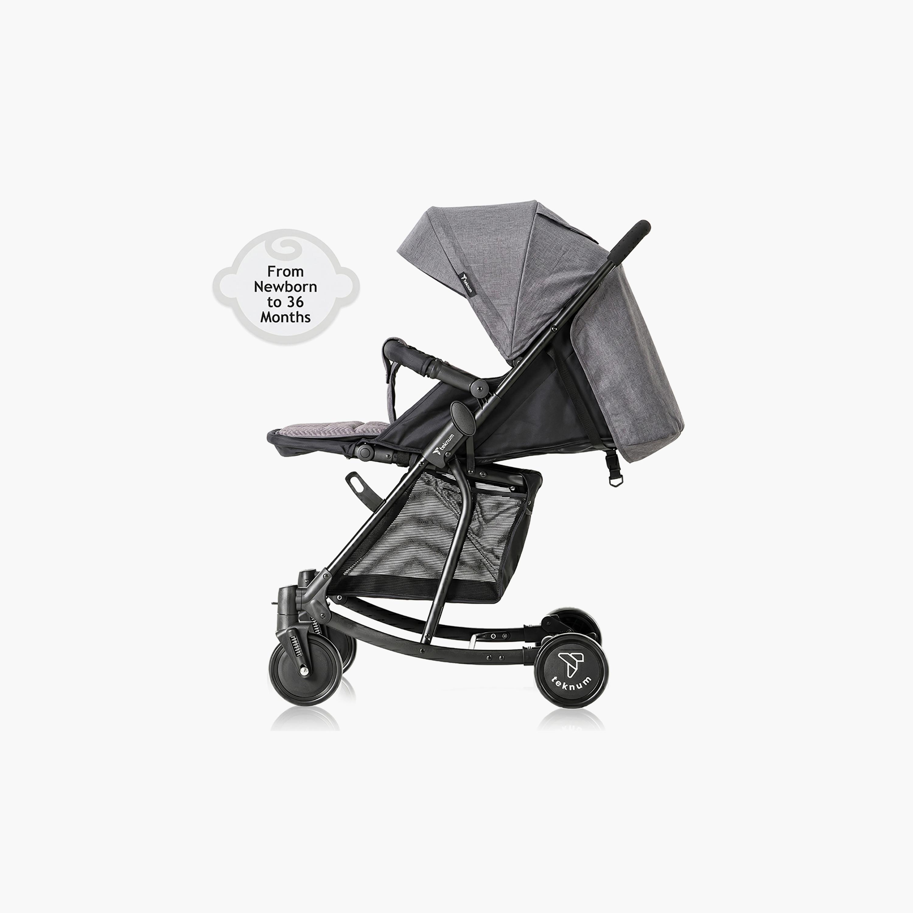 عربة أطفال 2 في 1 قابلة للطي بيد واحدة مع مظلة من تيكنوم-baby-gear-strollersandprams-strollers-image-2