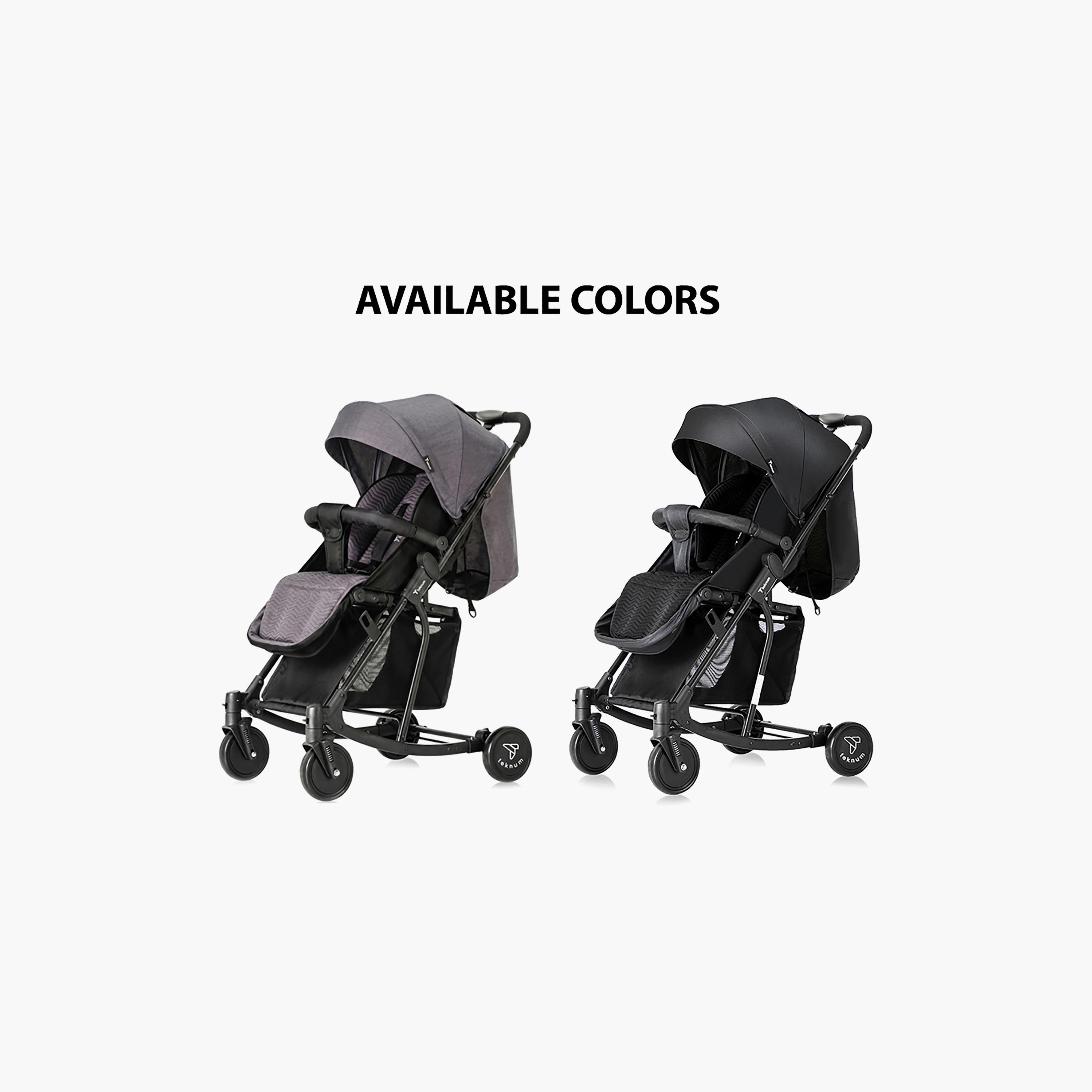 عربة أطفال 2 في 1 قابلة للطي بيد واحدة مع مظلة من تيكنوم-baby-gear-strollersandprams-strollers-image-4