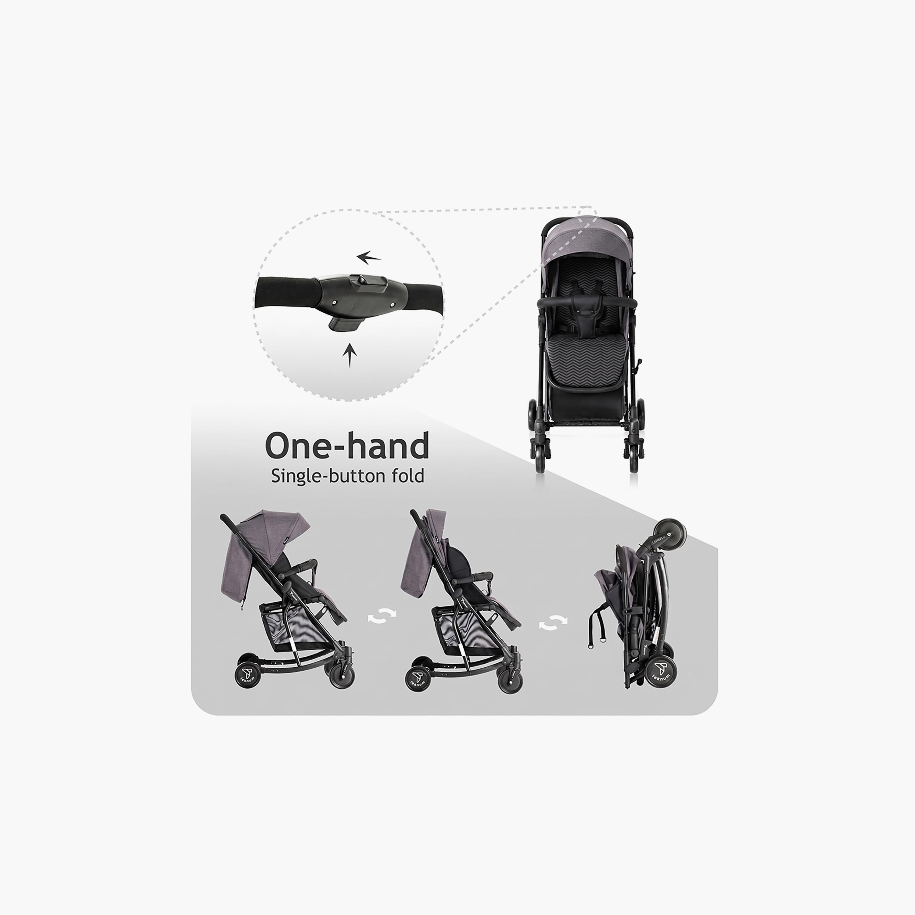 عربة أطفال 2 في 1 قابلة للطي بيد واحدة مع مظلة من تيكنوم-baby-gear-strollersandprams-strollers-image-8
