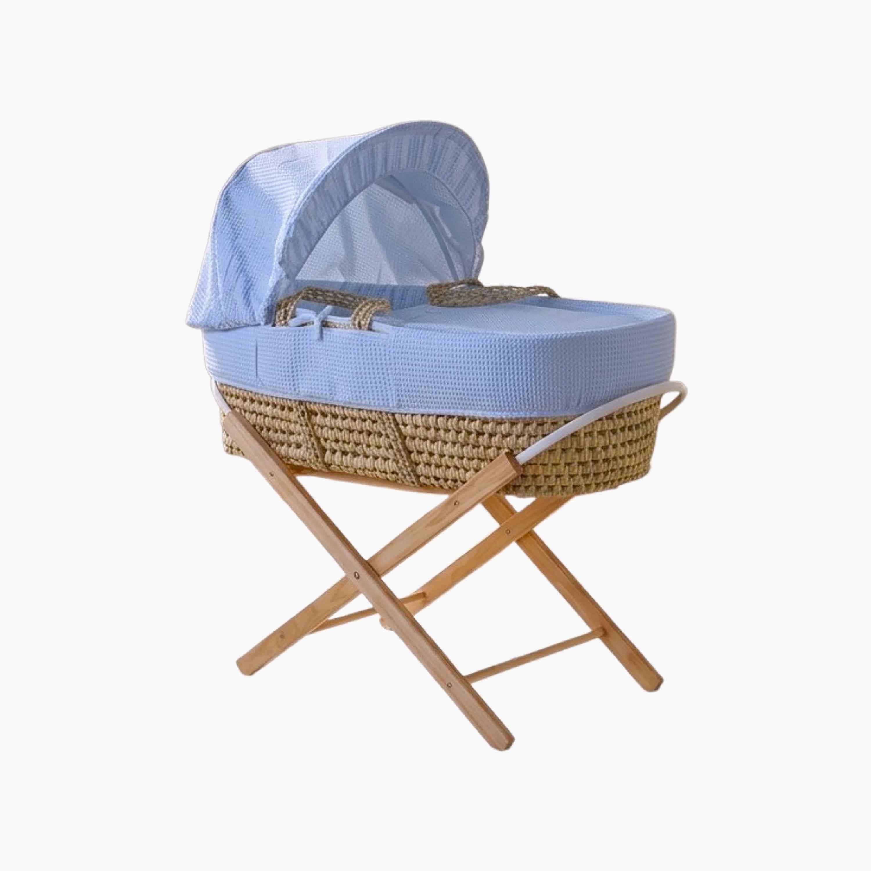 مهد موسى سيليست بنسيج الوافل مع حامل قابل للطي أوبال من كيندر فالي-baby-nursery-furniture-mosesbaskets-image-1