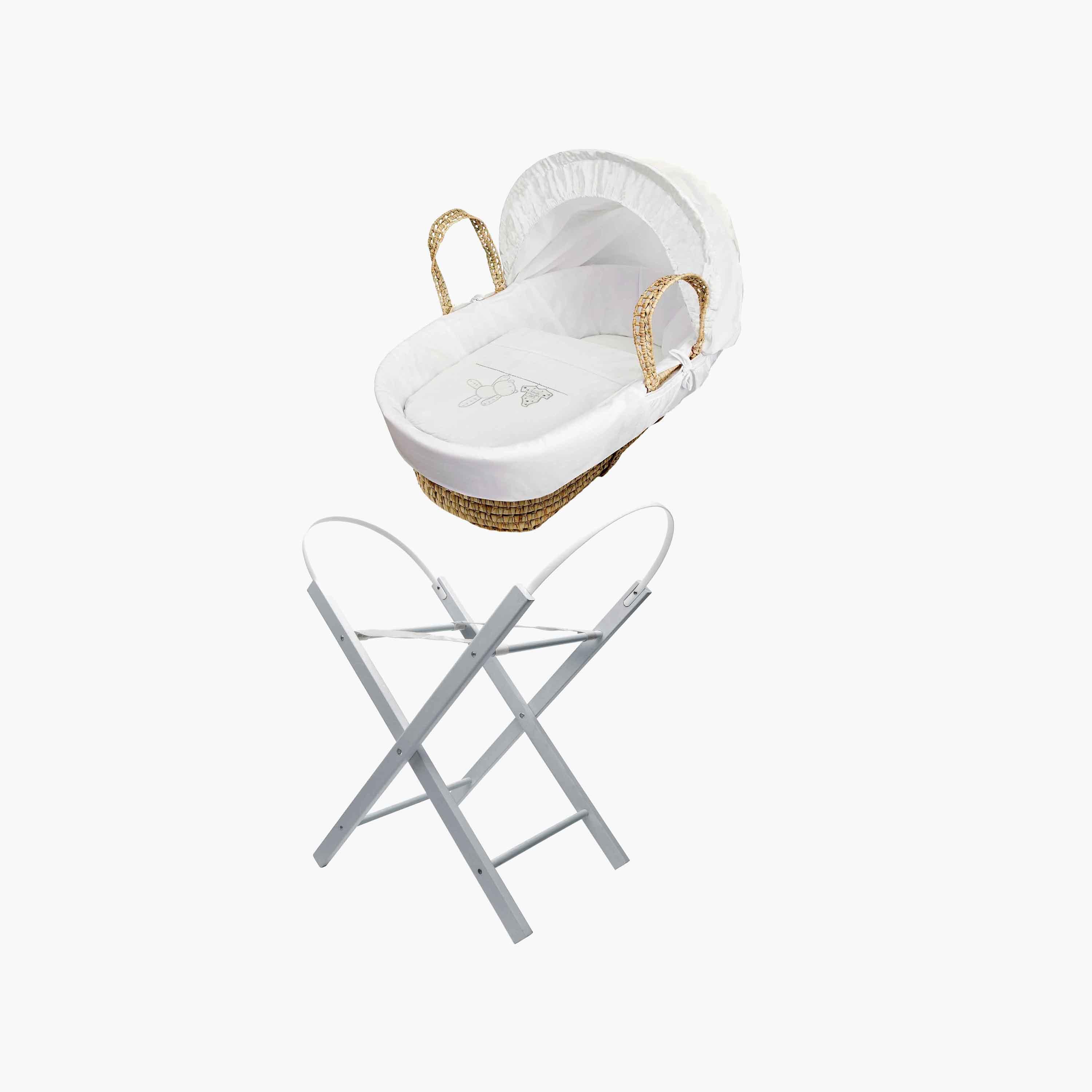 حاملة موسى فاخرة تيدي مع حامل أوبال قابل للطي من كيندر فالي-baby-nursery-furniture-mosesbaskets-image-1