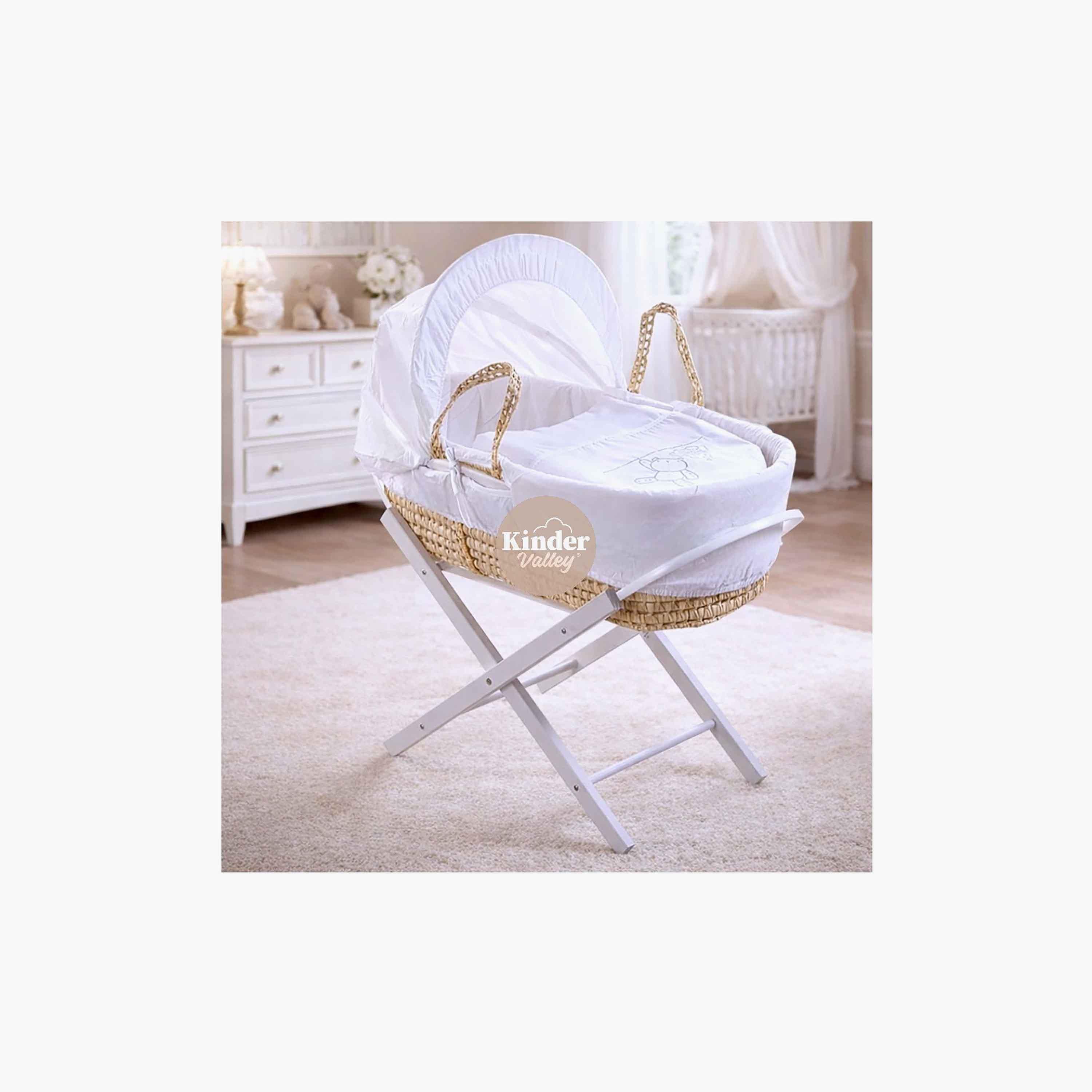 حاملة موسى فاخرة تيدي مع حامل أوبال قابل للطي من كيندر فالي-baby-nursery-furniture-mosesbaskets-image-5
