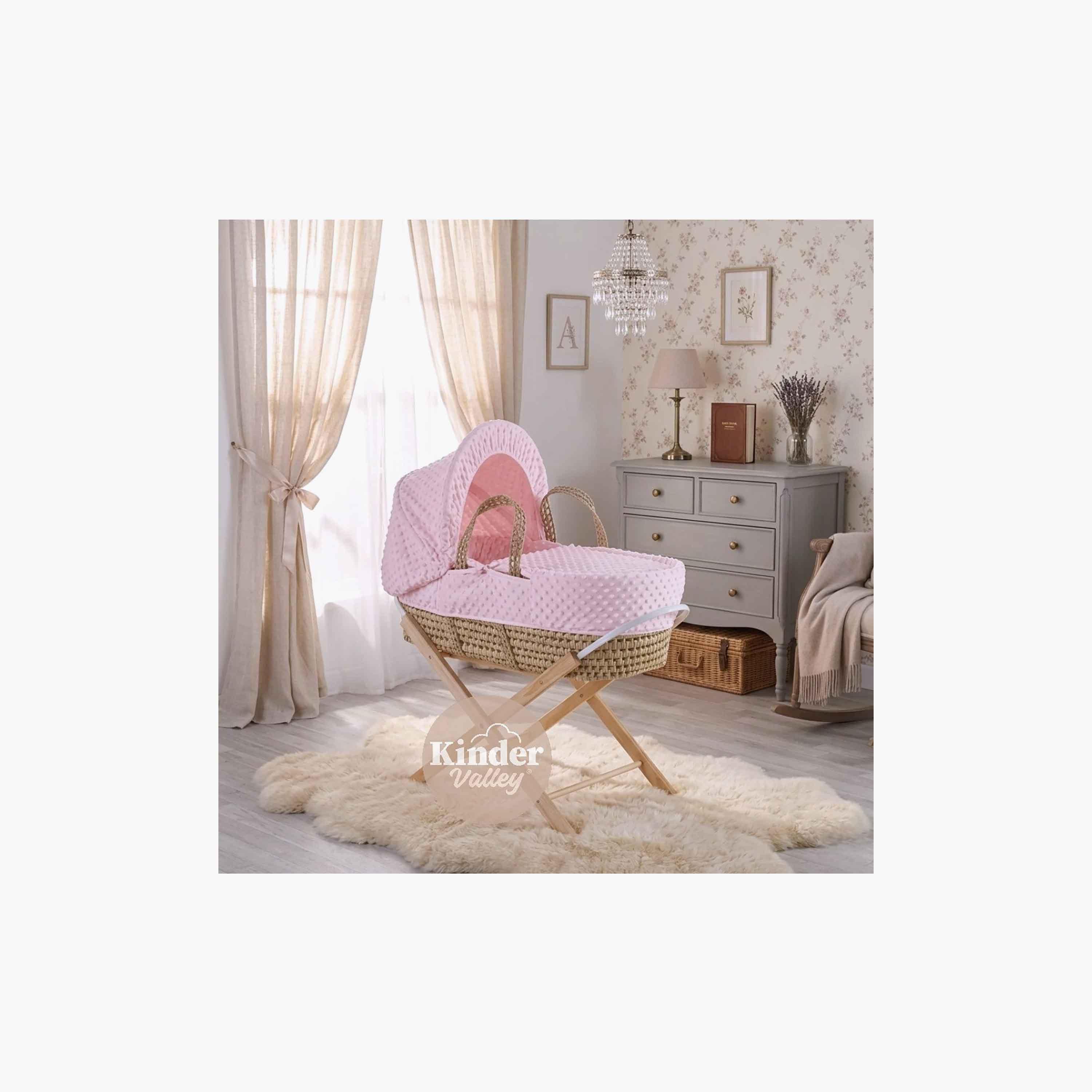 Kinder Valley Bubble Moses Basket with Opal Folding Stand-baby-nursery-furniture-mosesbaskets-image-4