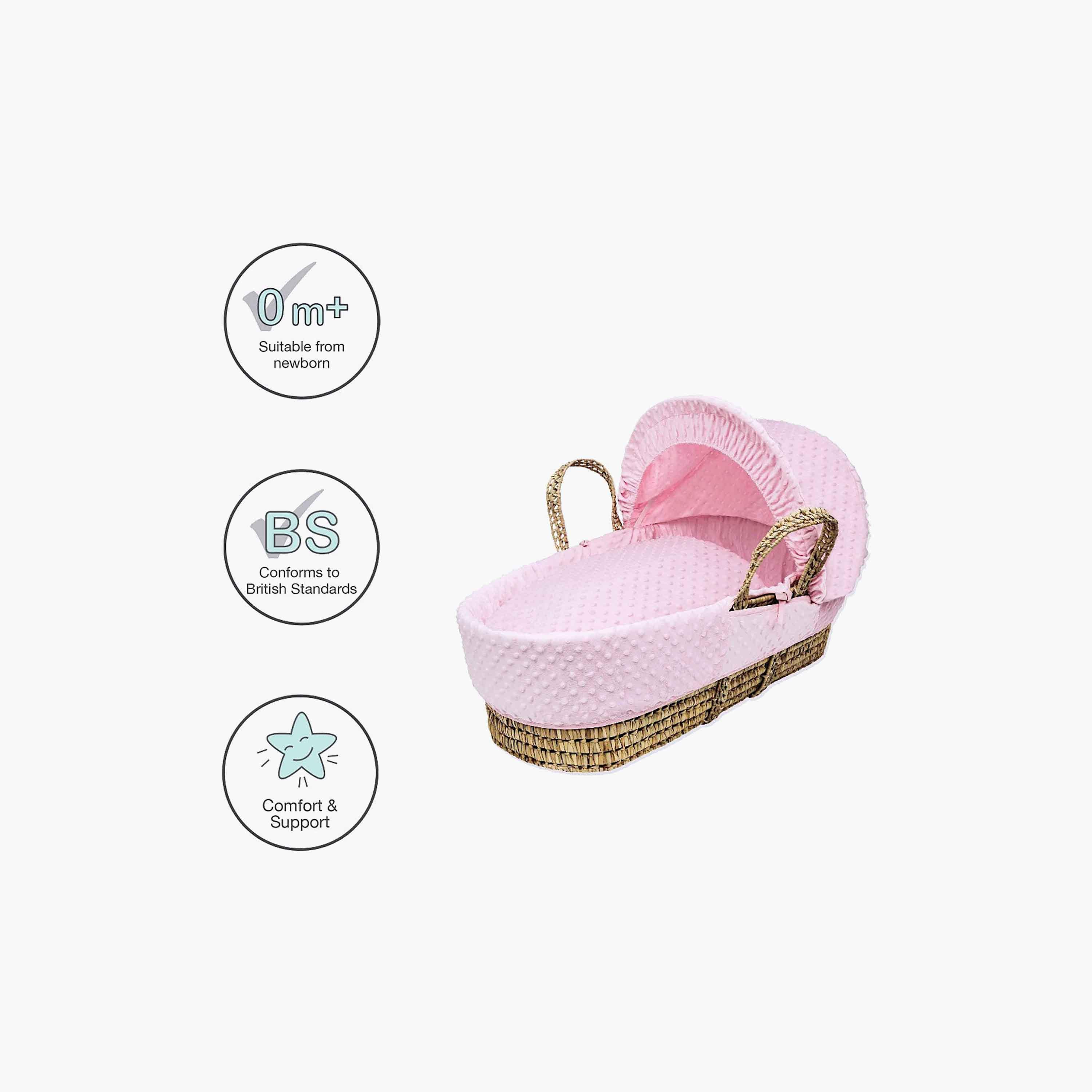 Kinder Valley Bubble Moses Basket with Opal Folding Stand-baby-nursery-furniture-mosesbaskets-image-6