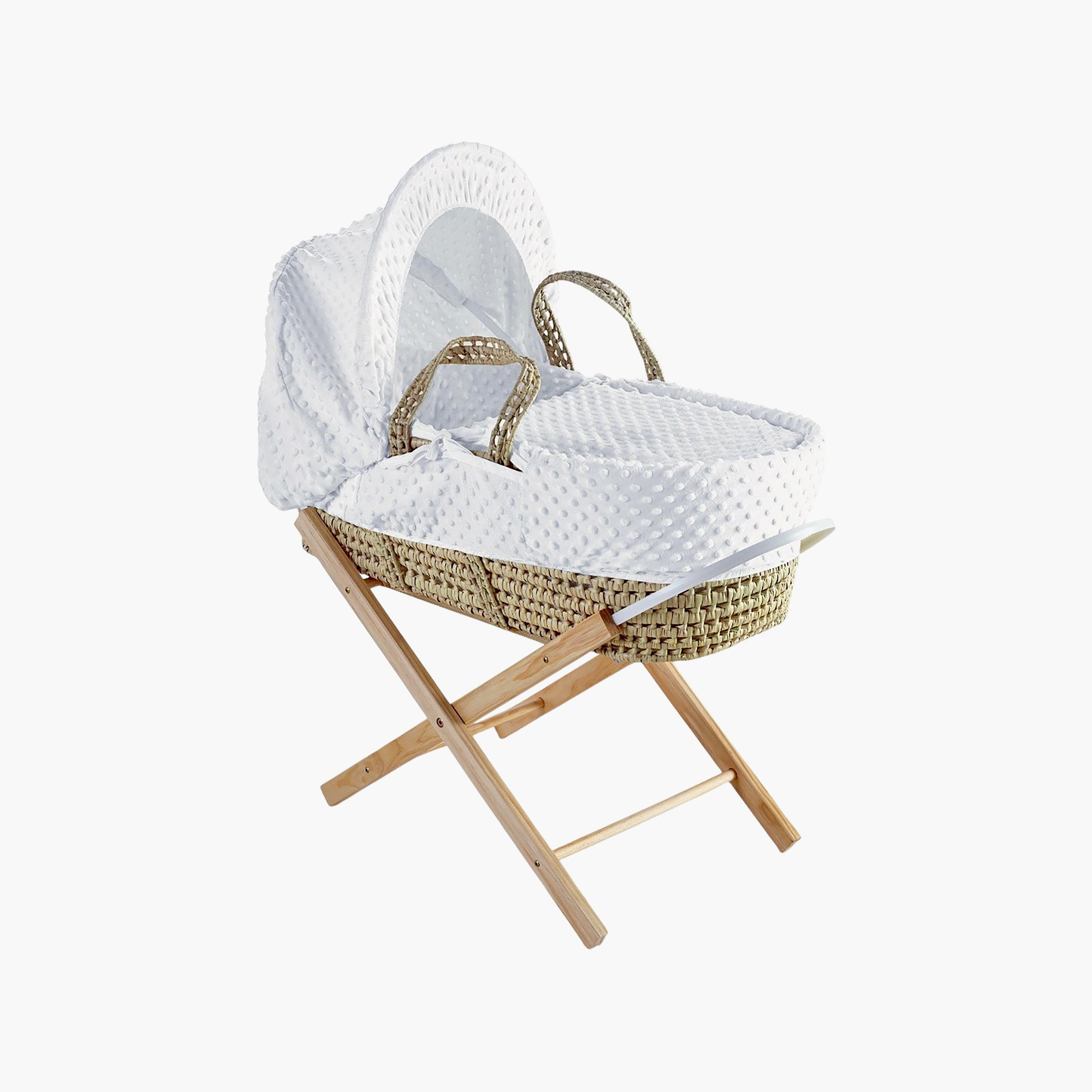 منّاسة موسى ناعمة بفقاعات مع حامل أوبال قابل للطي من كيندر فالي-baby-nursery-furniture-mosesbaskets-image-1