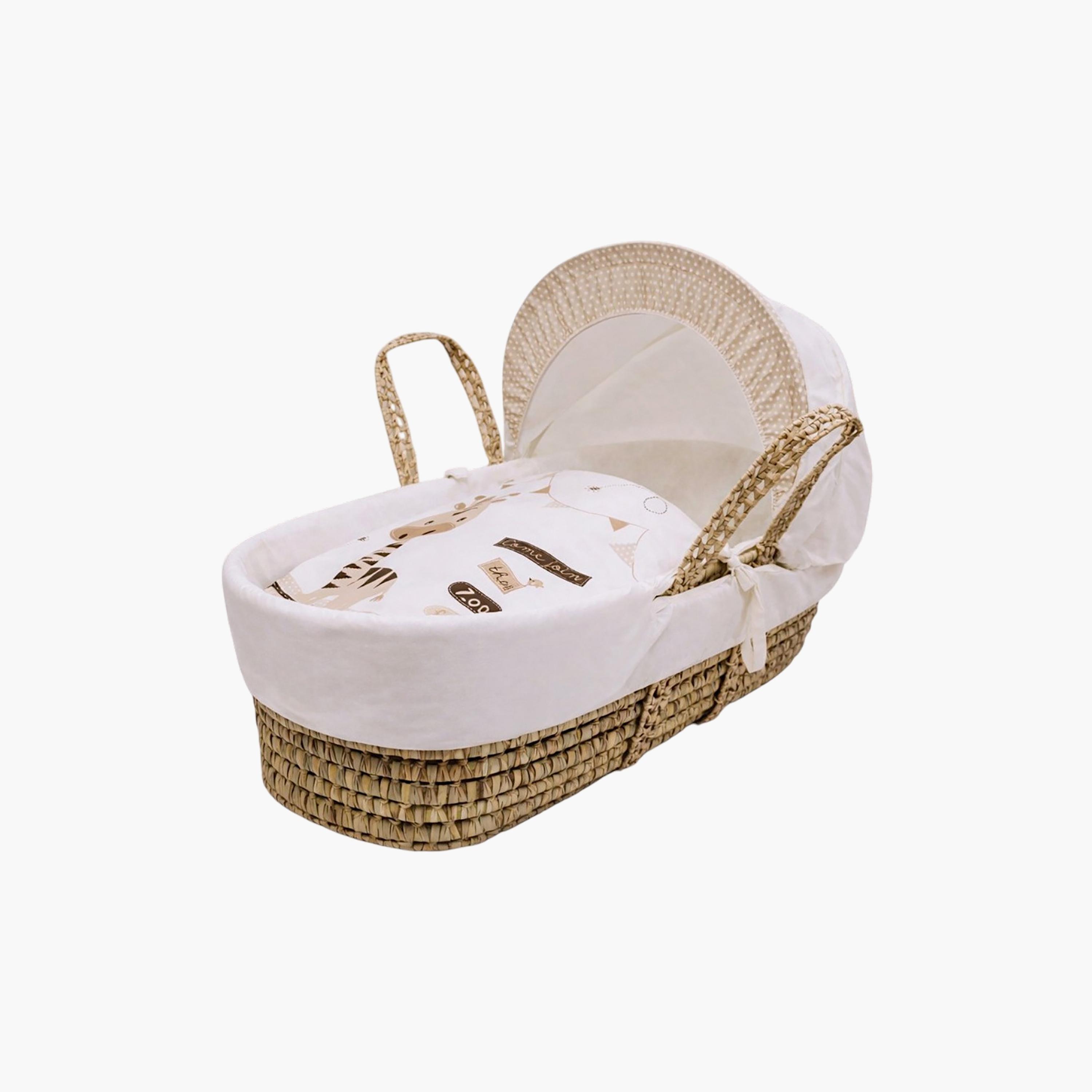 سلة نوم موسى بتصميم حمار وحش في الحديقة من كيندر فالي-baby-nursery-furniture-mosesbaskets-image-1