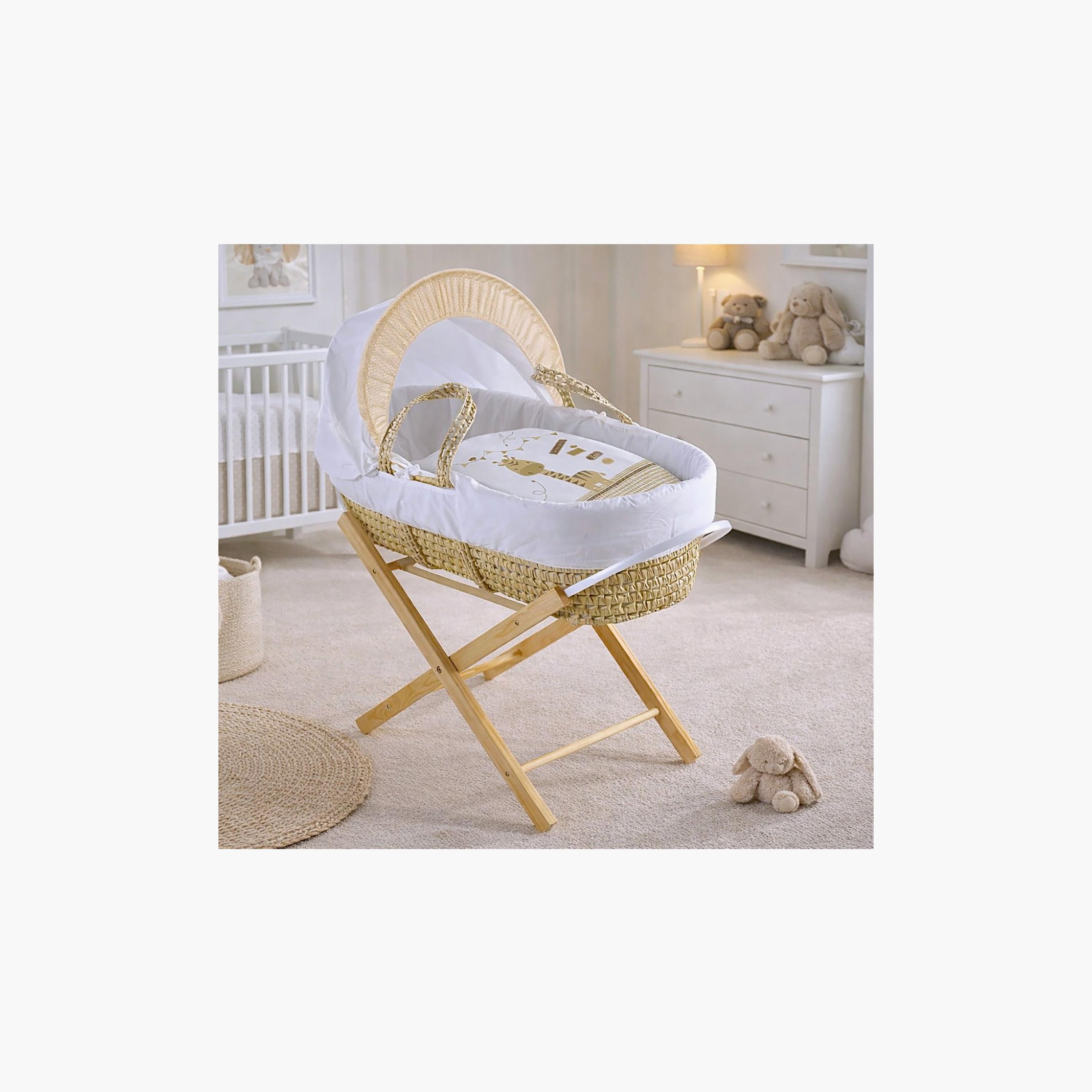 سلة نوم موسى بتصميم حمار وحش في الحديقة من كيندر فالي-baby-nursery-furniture-mosesbaskets-image-3