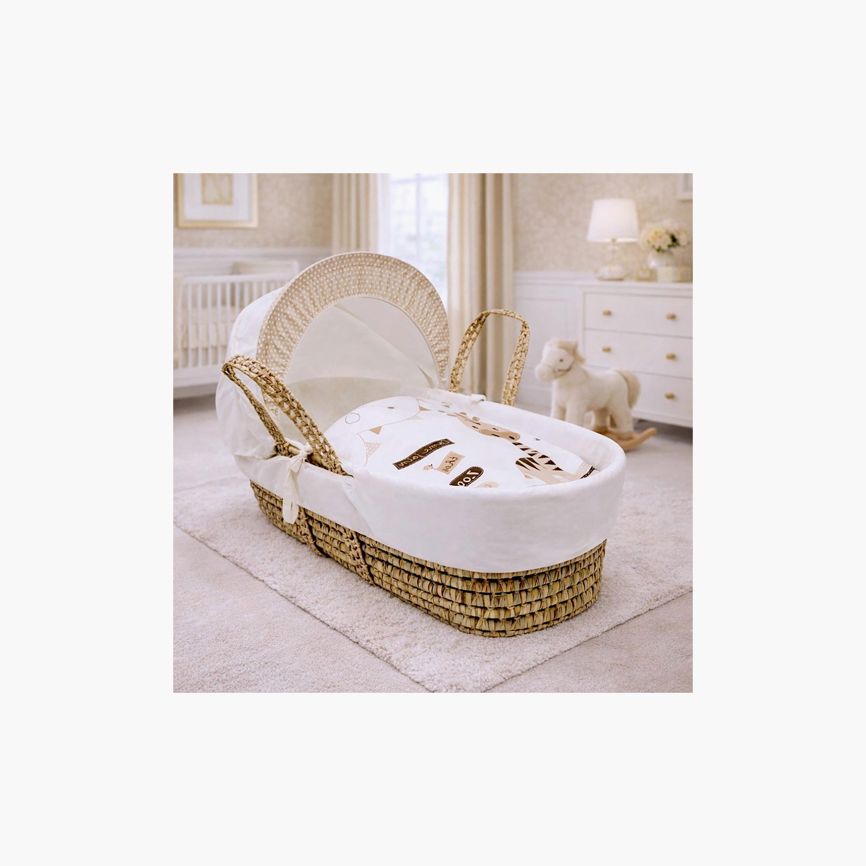 سلة نوم موسى بتصميم حمار وحش في الحديقة من كيندر فالي-baby-nursery-furniture-mosesbaskets-image-4