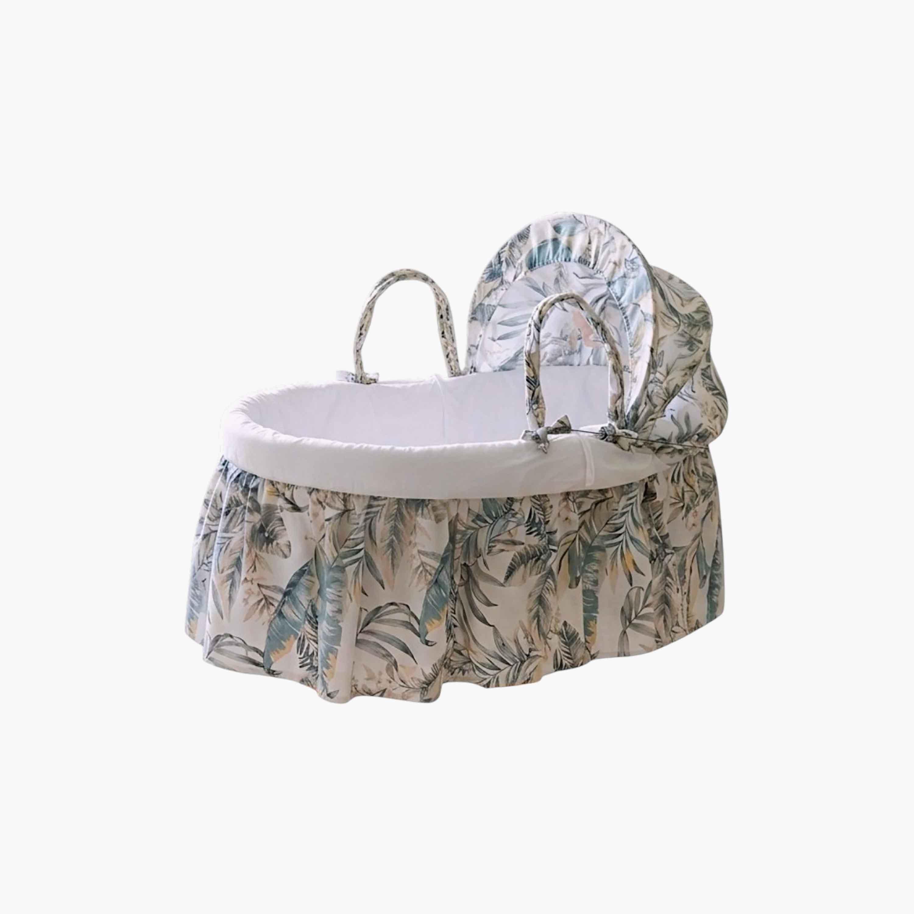 سلة نوم موسى بتصميم بالم آند باين مع حامل أوبال القابل للطي من كيندر فالي-baby-nursery-furniture-mosesbaskets-image-2