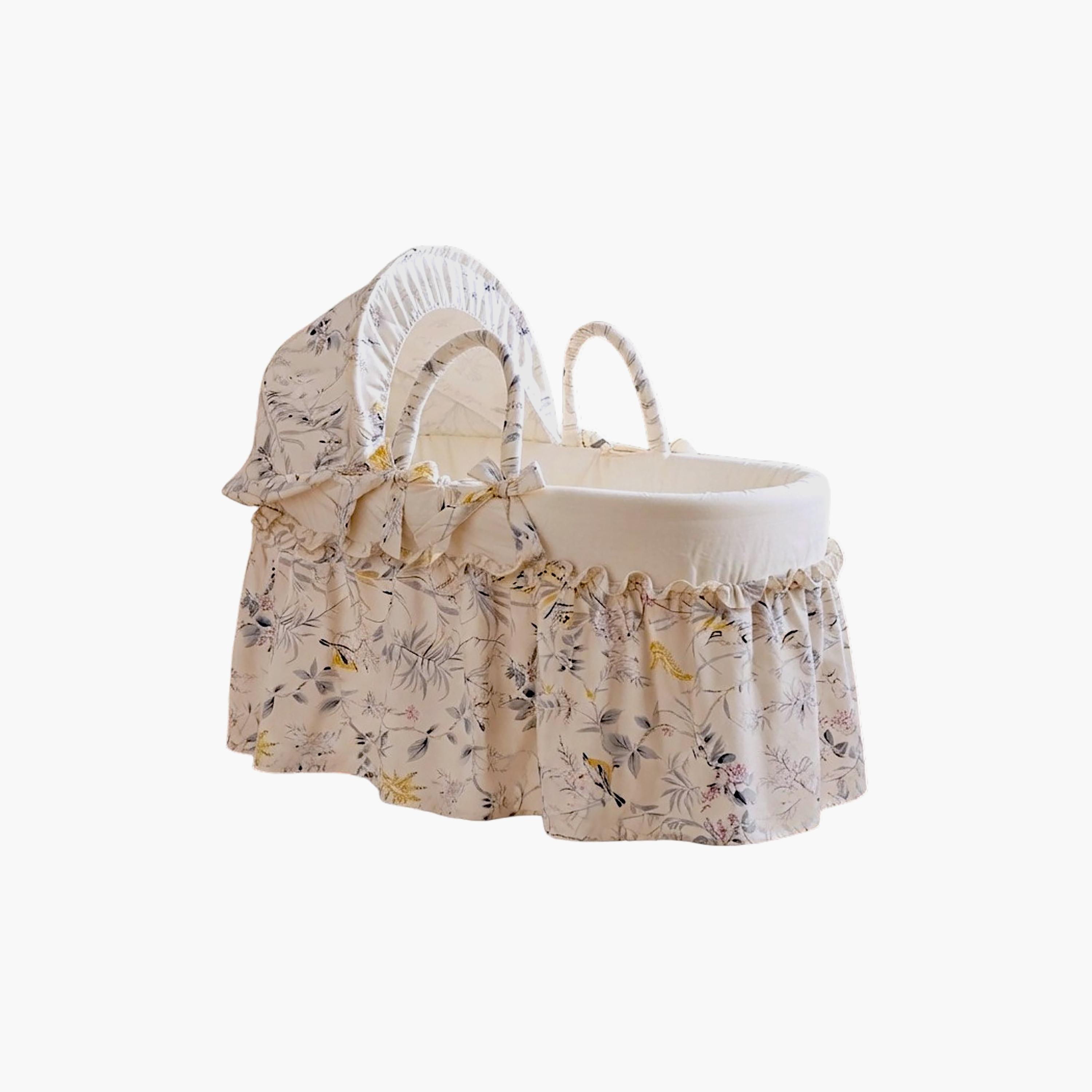 سلة موسى فاخرة بتصميم زهور برية مع حامل أوبال قابل للطي من كيندر فالي-baby-nursery-furniture-mosesbaskets-image-2