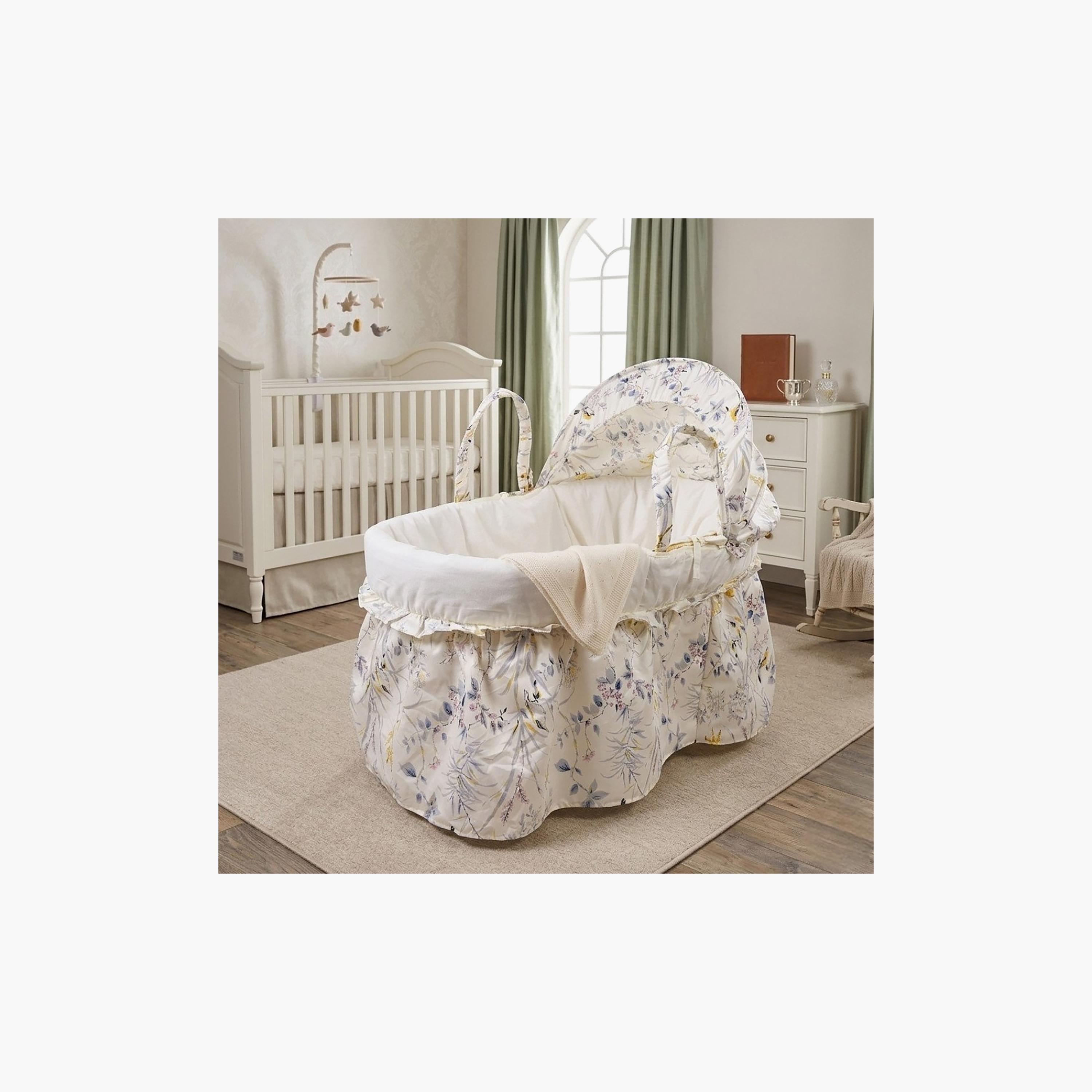 سلة موسى فاخرة بتصميم زهور برية مع حامل أوبال قابل للطي من كيندر فالي-baby-nursery-furniture-mosesbaskets-image-5