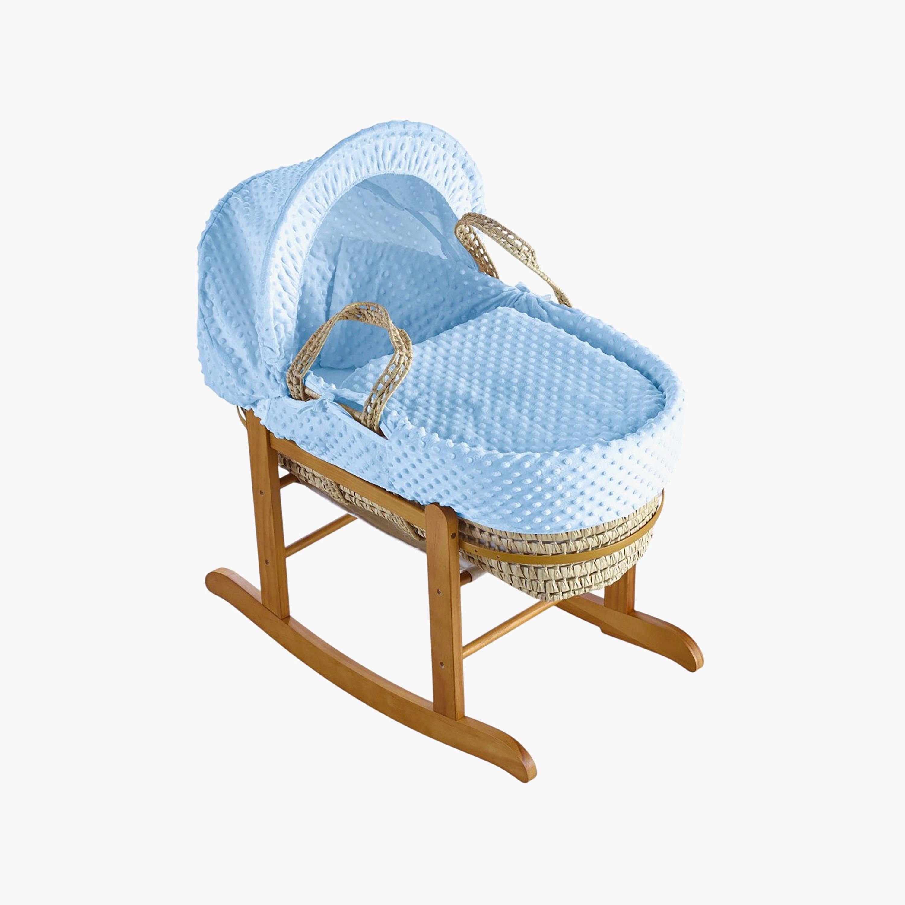 سلة موسى بريميوم بابل مع حامل هزاز من كيندر فالي-baby-nursery-furniture-mosesbaskets-image-1
