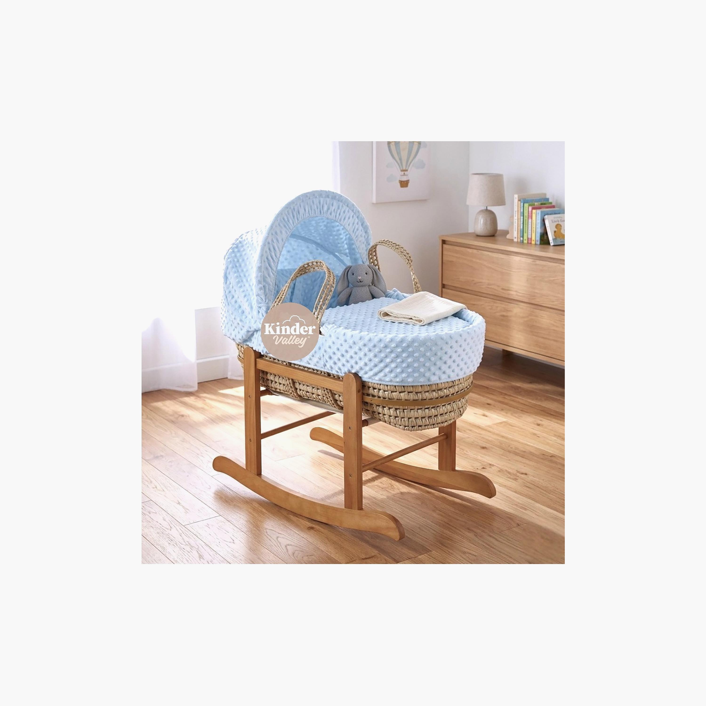 سلة موسى بريميوم بابل مع حامل هزاز من كيندر فالي-baby-nursery-furniture-mosesbaskets-image-6