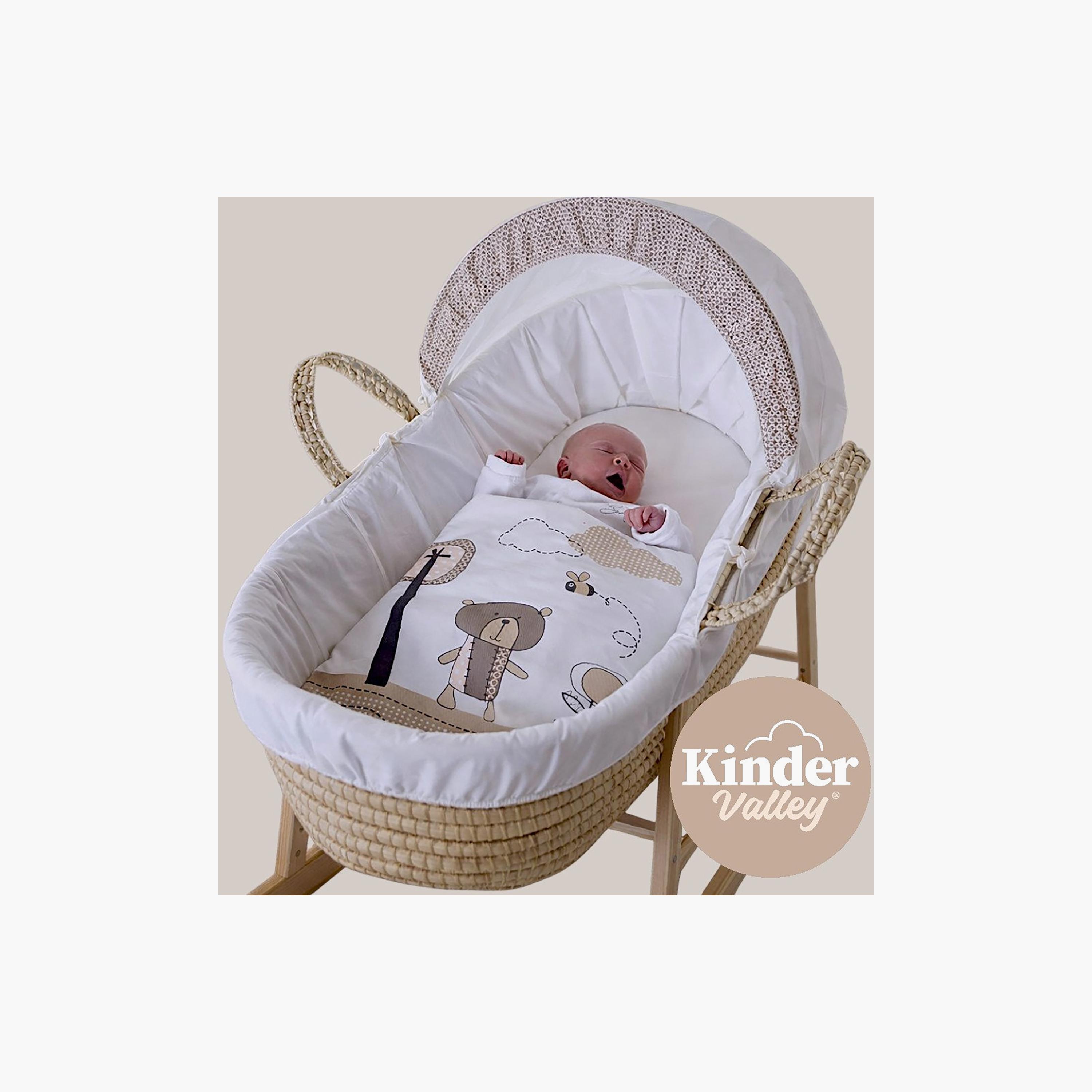 سلة نوم موسى فاخرة تيد أدفنتشر مع حامل أوبال القابل للطي من كيندر فالي-baby-nursery-furniture-mosesbaskets-image-6