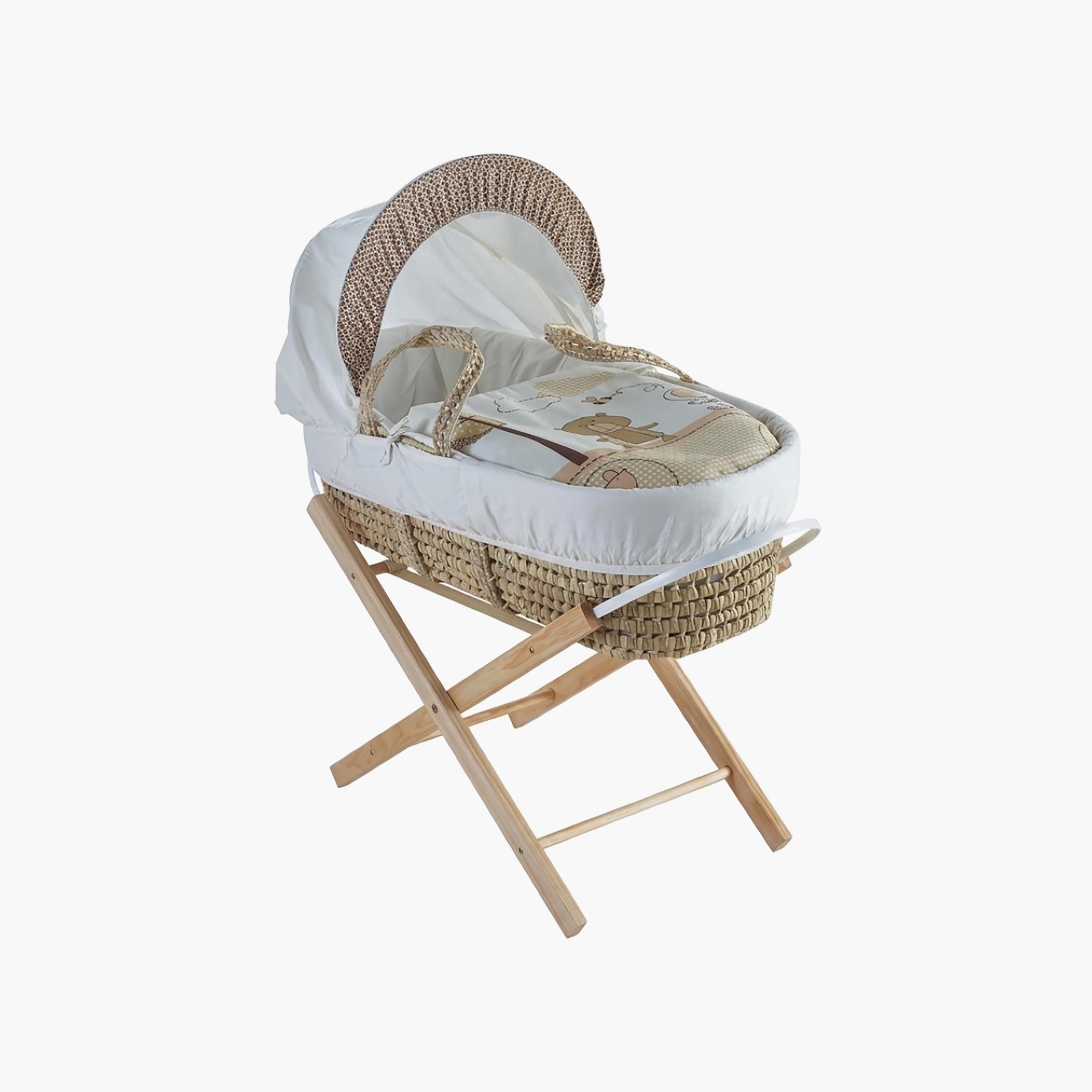 سلة نوم موسى فاخرة تيد أدفنتشر مع حامل أوبال القابل للطي من كيندر فالي-baby-nursery-furniture-mosesbaskets-image-8