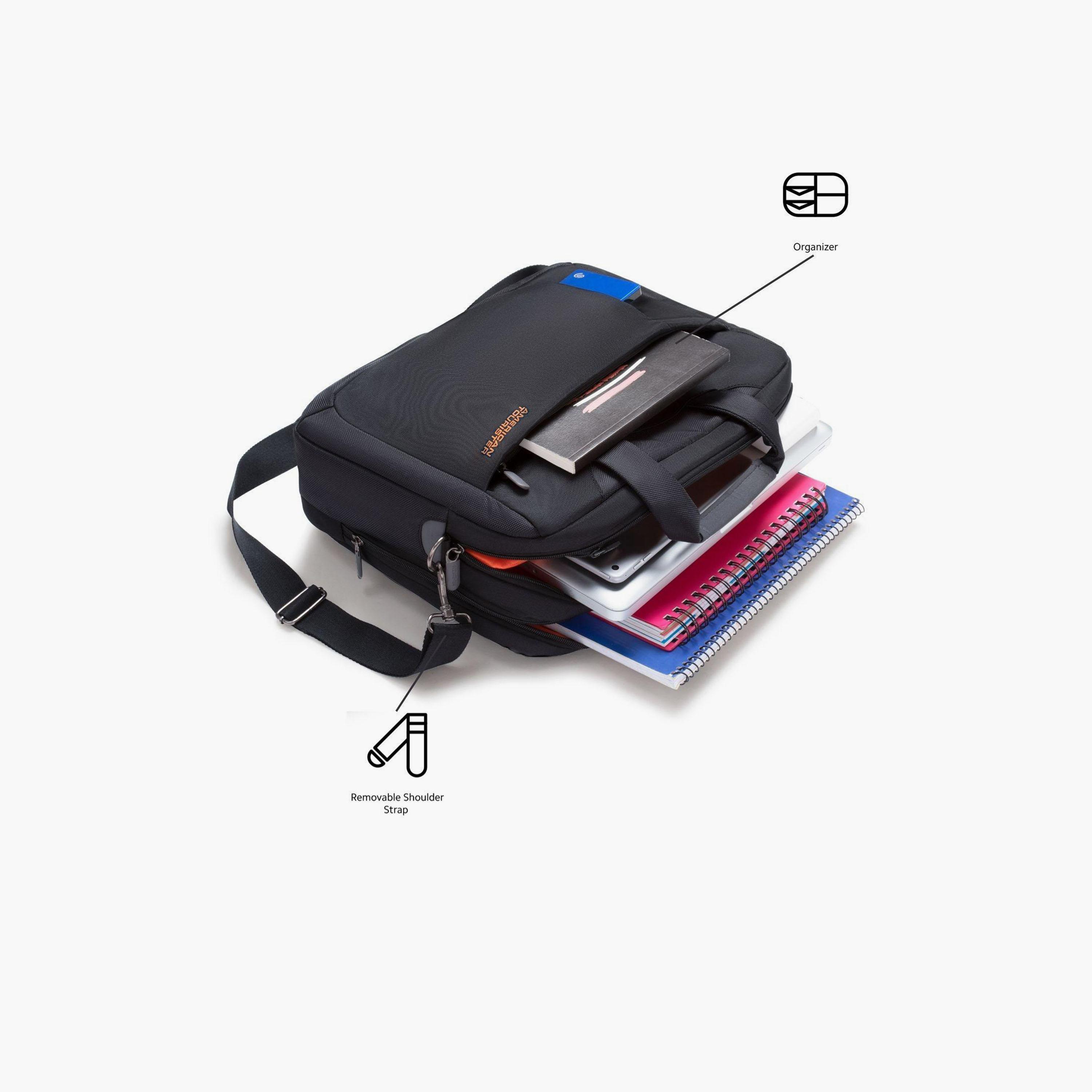American Tourister Activair Plain Double Handle Laptop Bag with Zipper Closure and Detachable Strap | 29.5 X 39 X 10 CM-men-bags-image-5