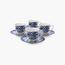 Claytan 8-Piece Earthenware Cup and Saucer Set - 200 ml, Serves 4-household-dining-teaandcoffee-mugsandcups-image-1