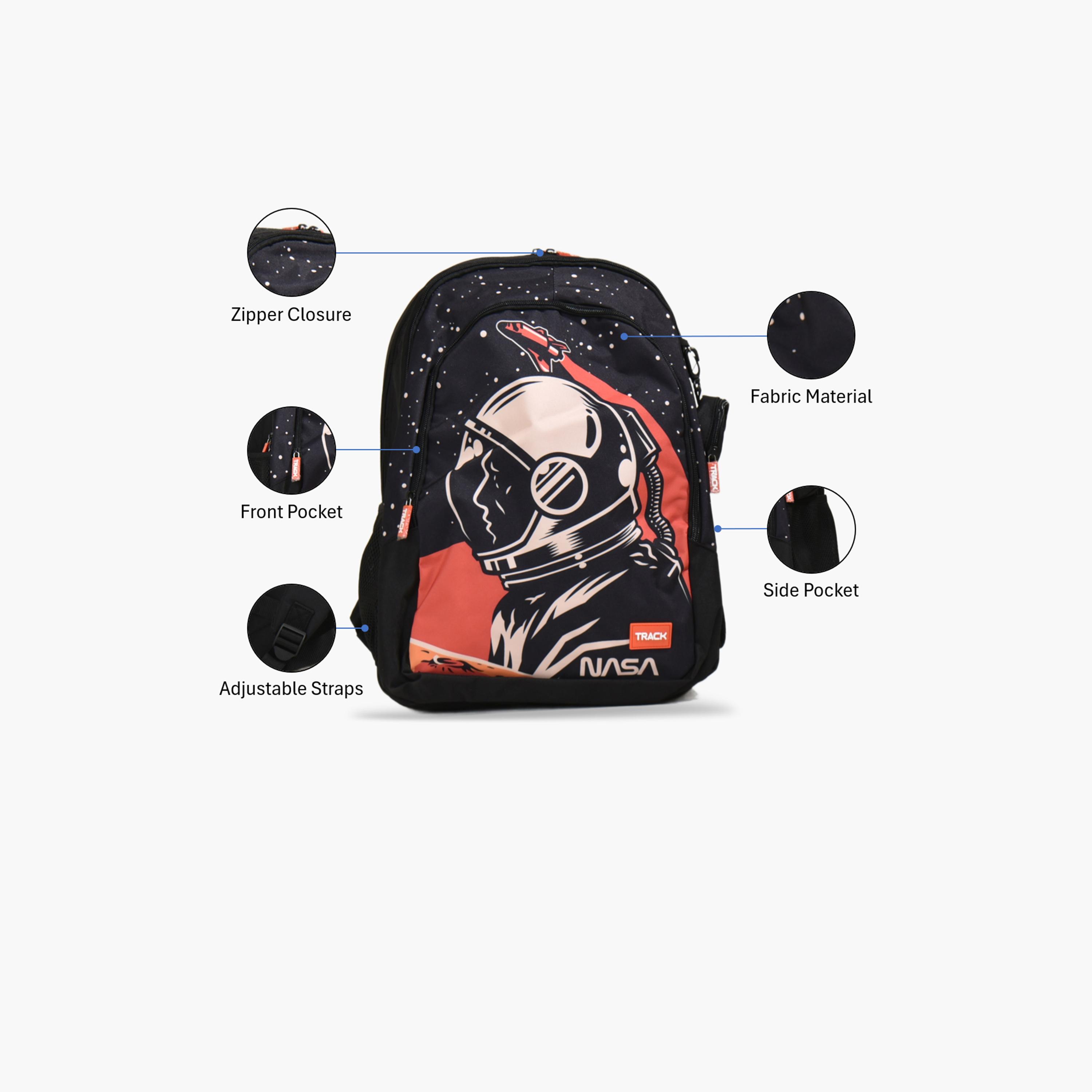 Track 18 Inches Backpack, Fabric, Adjustable Straps | AS028-school-bagsandbackpacks-backpacks-image-3