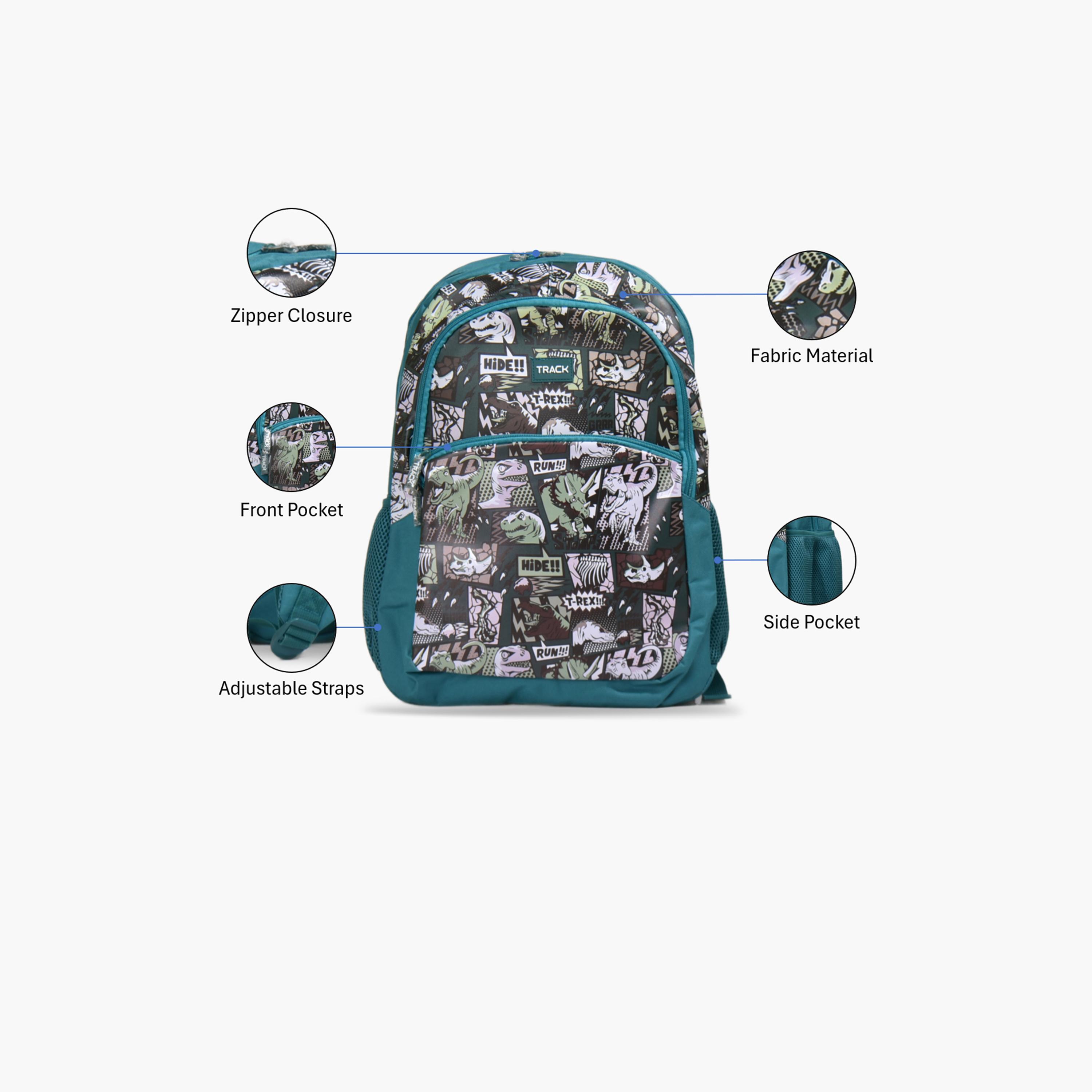 Track 18 Inches Backpack, Fabric, Adjustable Straps | AS023-school-bagsandbackpacks-backpacks-image-3