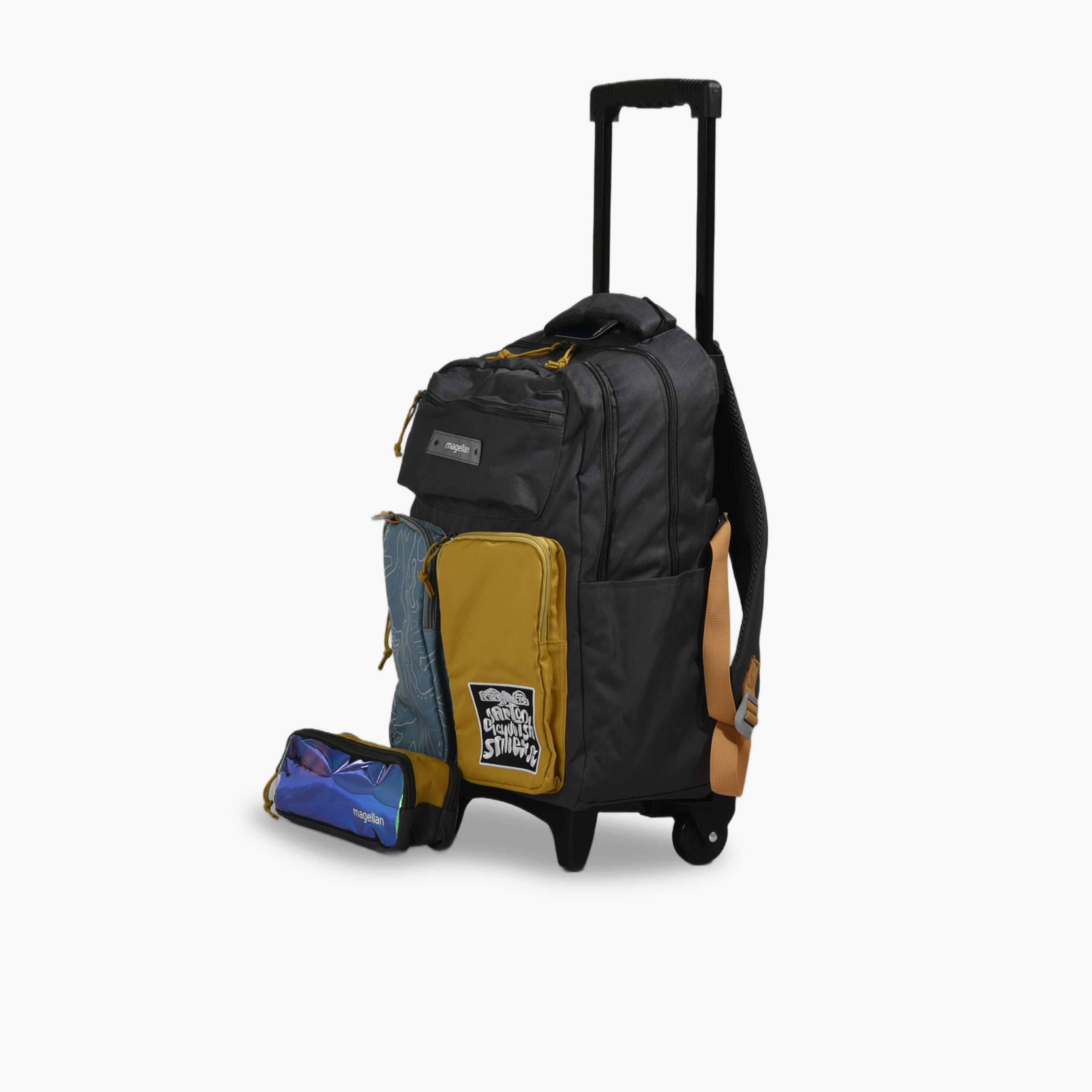 Magellan 18 Inches Backpack Set, Fabric, Adjustable Straps | 259D00-school-bagsandbackpacks-sets-image-5