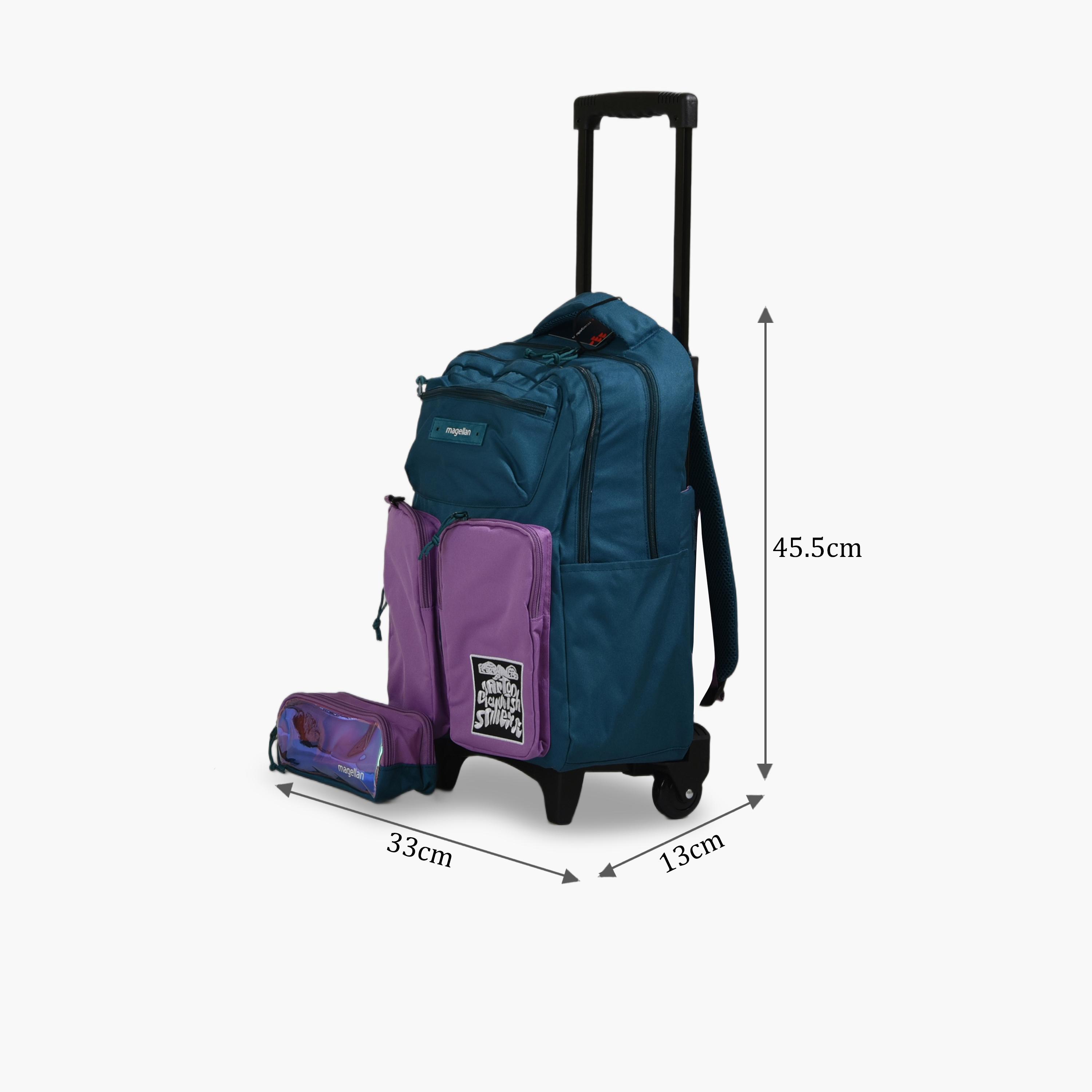 ماجلان - طقم حقيبة ظهر قماشية مقاس 18 إنش أحزمة قابلة للتعديل | 259D00-school-bagsandbackpacks-sets-image-2