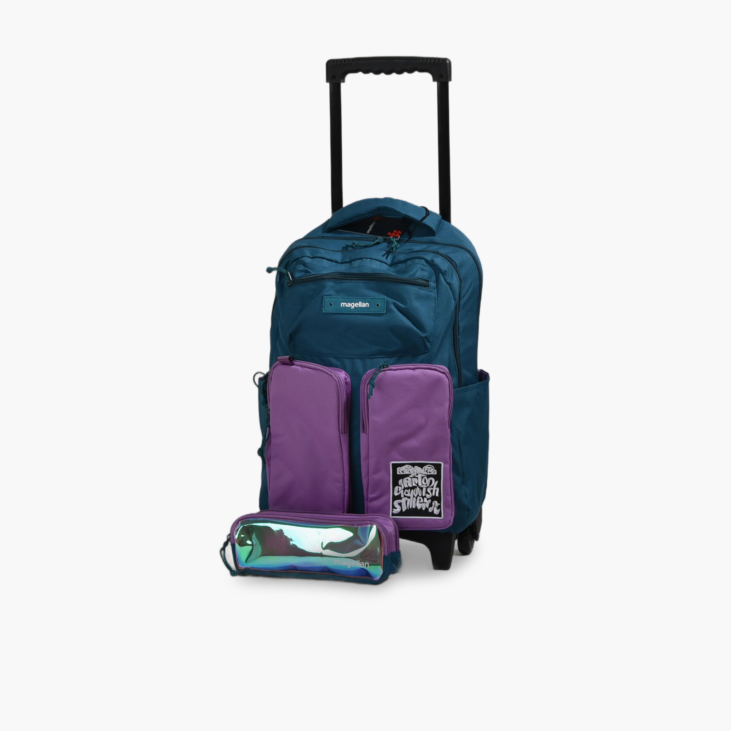 ماجلان - طقم حقيبة ظهر قماشية مقاس 18 إنش أحزمة قابلة للتعديل | 259D00-school-bagsandbackpacks-sets-image-6