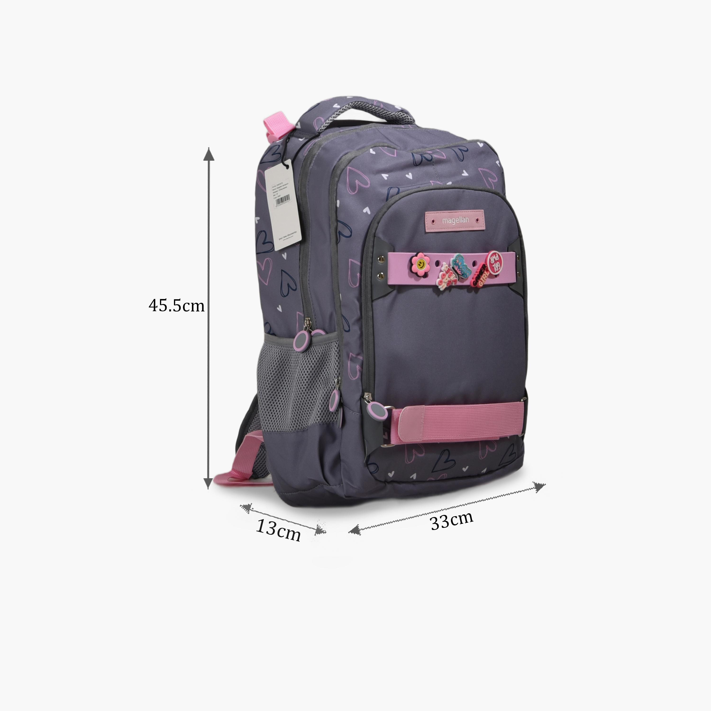 Magellan 18 Inches Backpack, Fabric, Adjustable Straps | 259D007B-school-bagsandbackpacks-backpacks-image-2