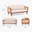كنبة قماش مقعدين - وودن تتش-furniture-sofaandseating-sofasandsofasets-image-1