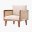 كرسي قماش بمساند ذراعين - وودن تتش-furniture-sofaandseating-armchairs-image-5