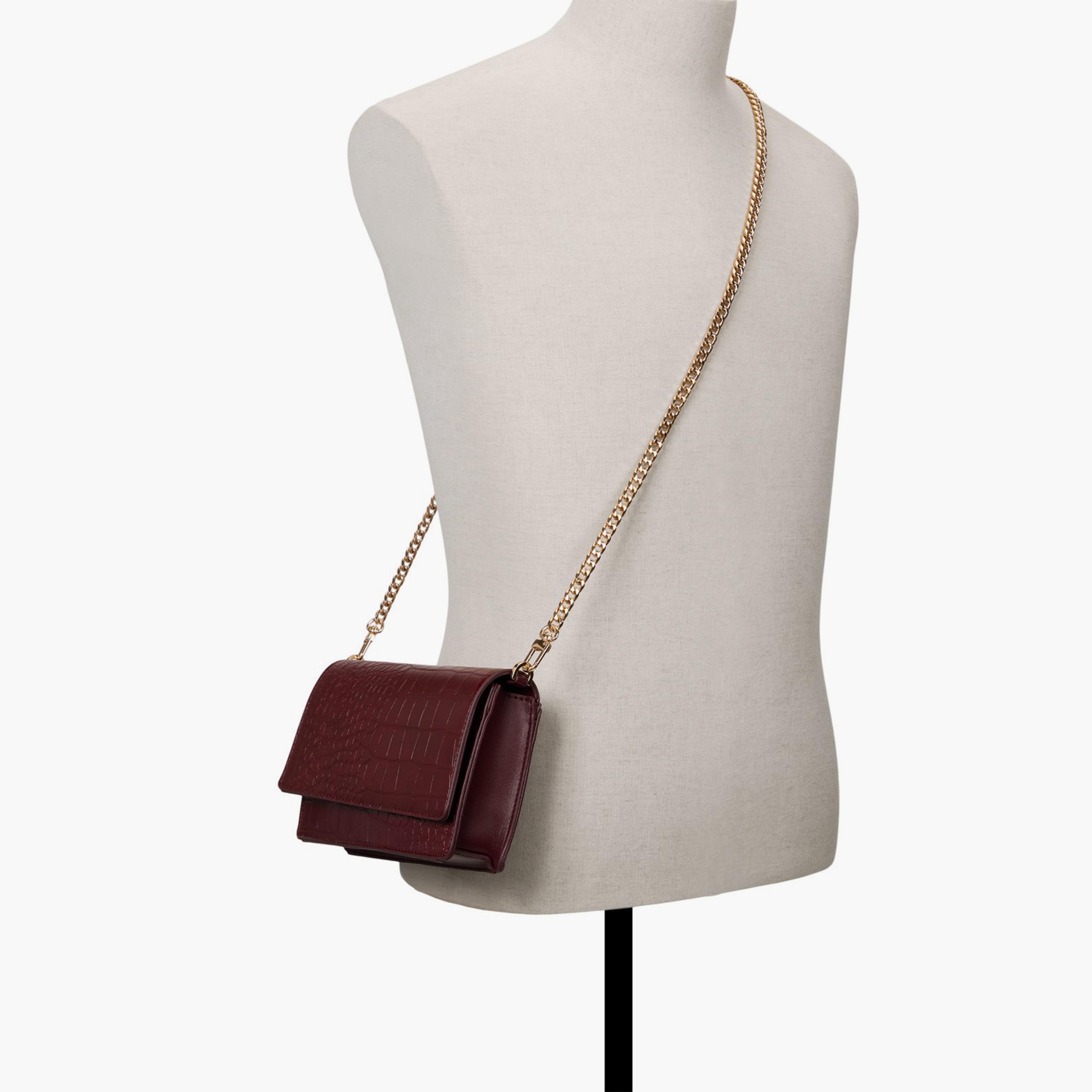 Call it Spring ALBENA Animal Print Crossbody Bag with Flap Closure and Chain Strap | 13 X 5 X 21 CM-women-bagsandwallets-handbags-image-4