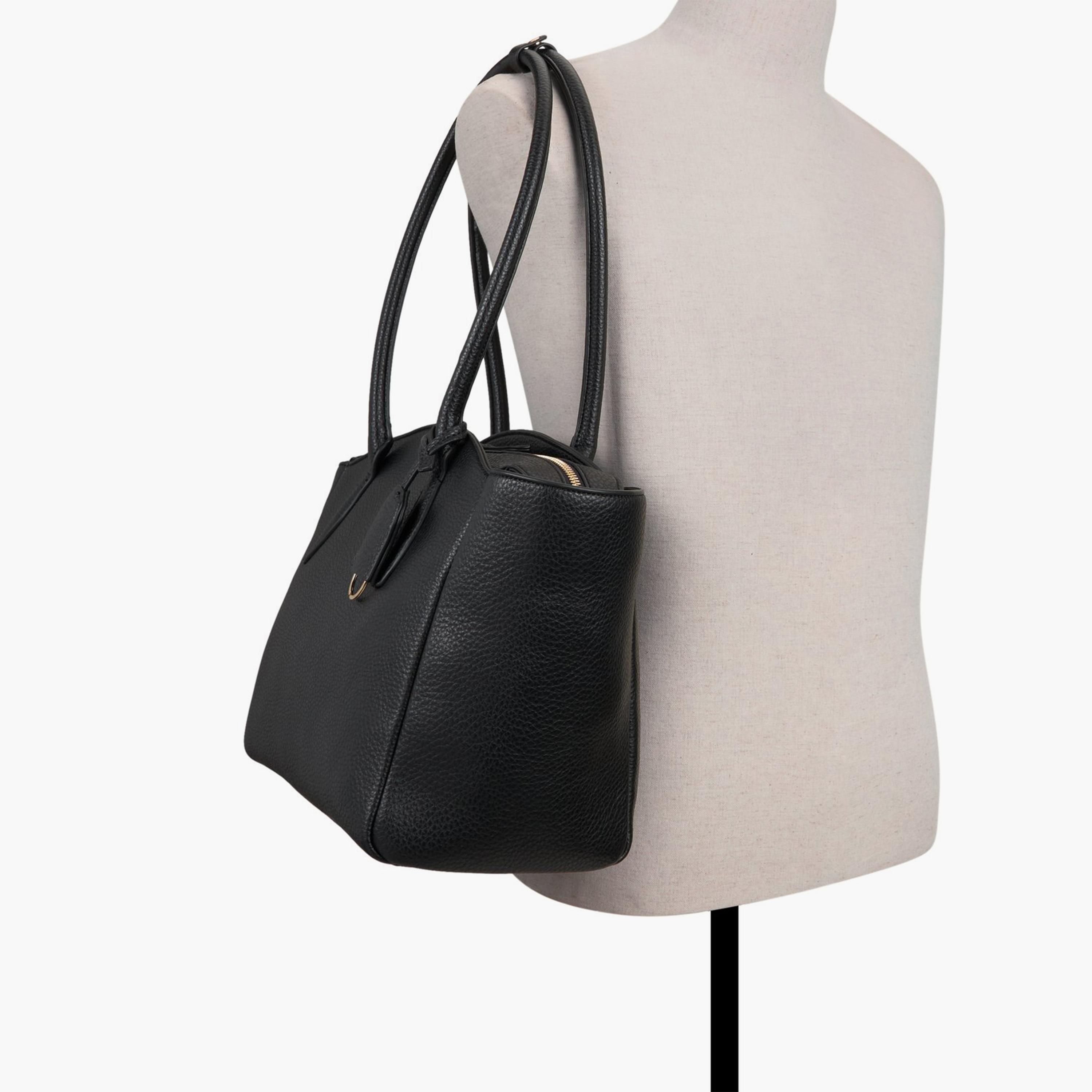 Call it Spring ANNABELLLL Textured Double Handle Tote Bag with Zipper Closure | 26 X 12 X 30 CM-women-bagsandwallets-handbags-image-3