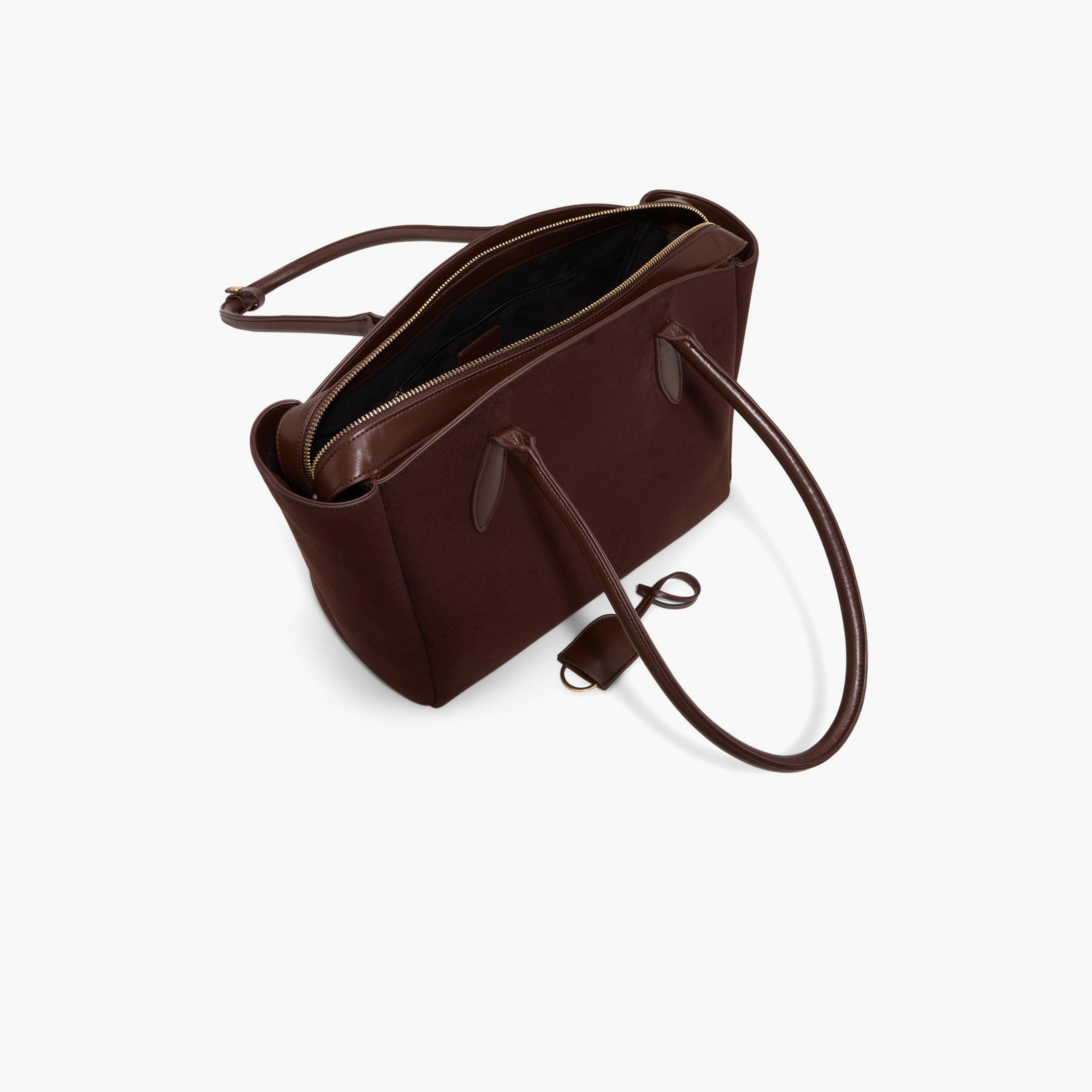 Call it Spring ANNABELLLL Textured Double Handle Tote Bag with Zipper Closure | 26 X 12 X 30 CM-women-bagsandwallets-handbags-image-3