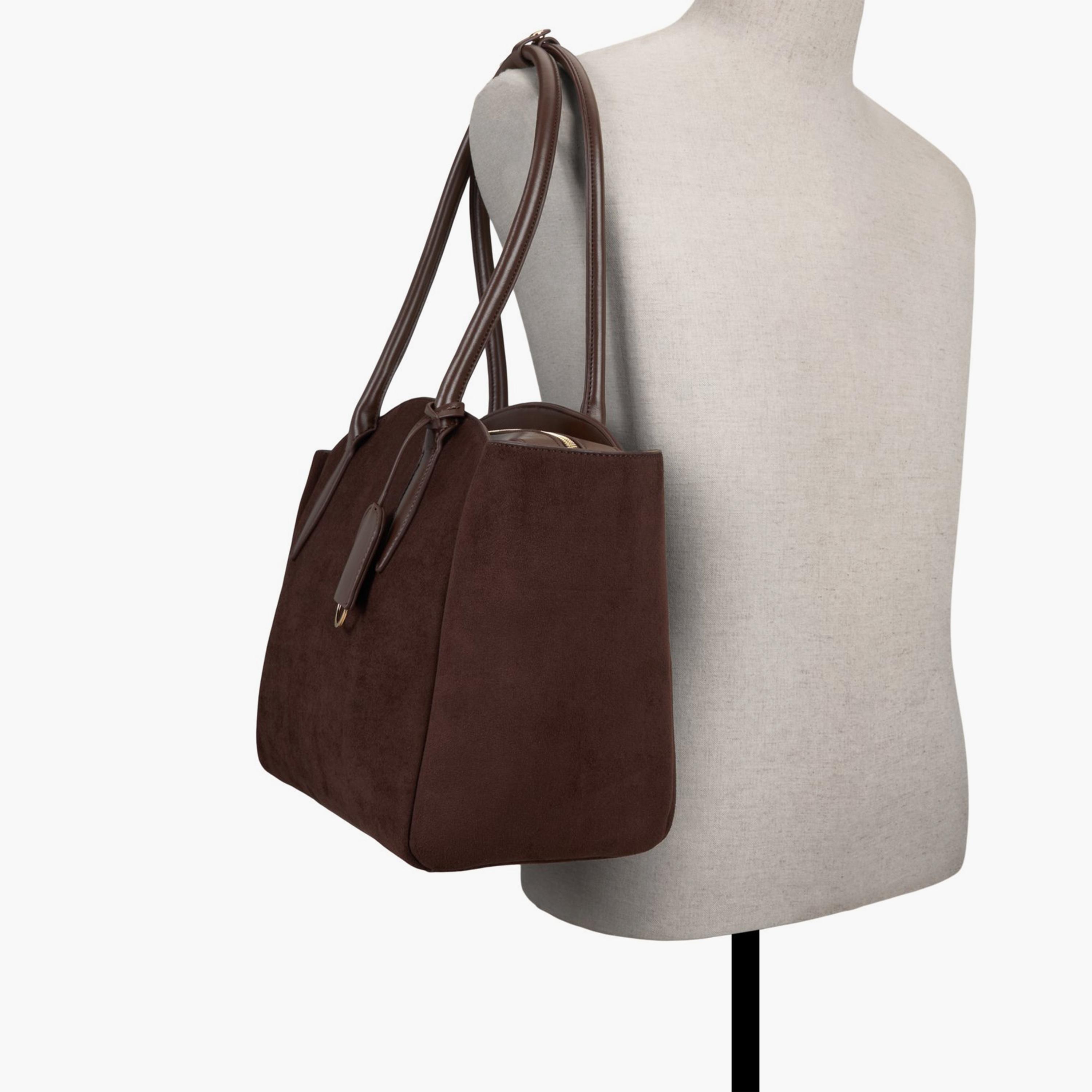 Call it Spring ANNABELLLL Textured Double Handle Tote Bag with Zipper Closure | 26 X 12 X 30 CM-women-bagsandwallets-handbags-image-4