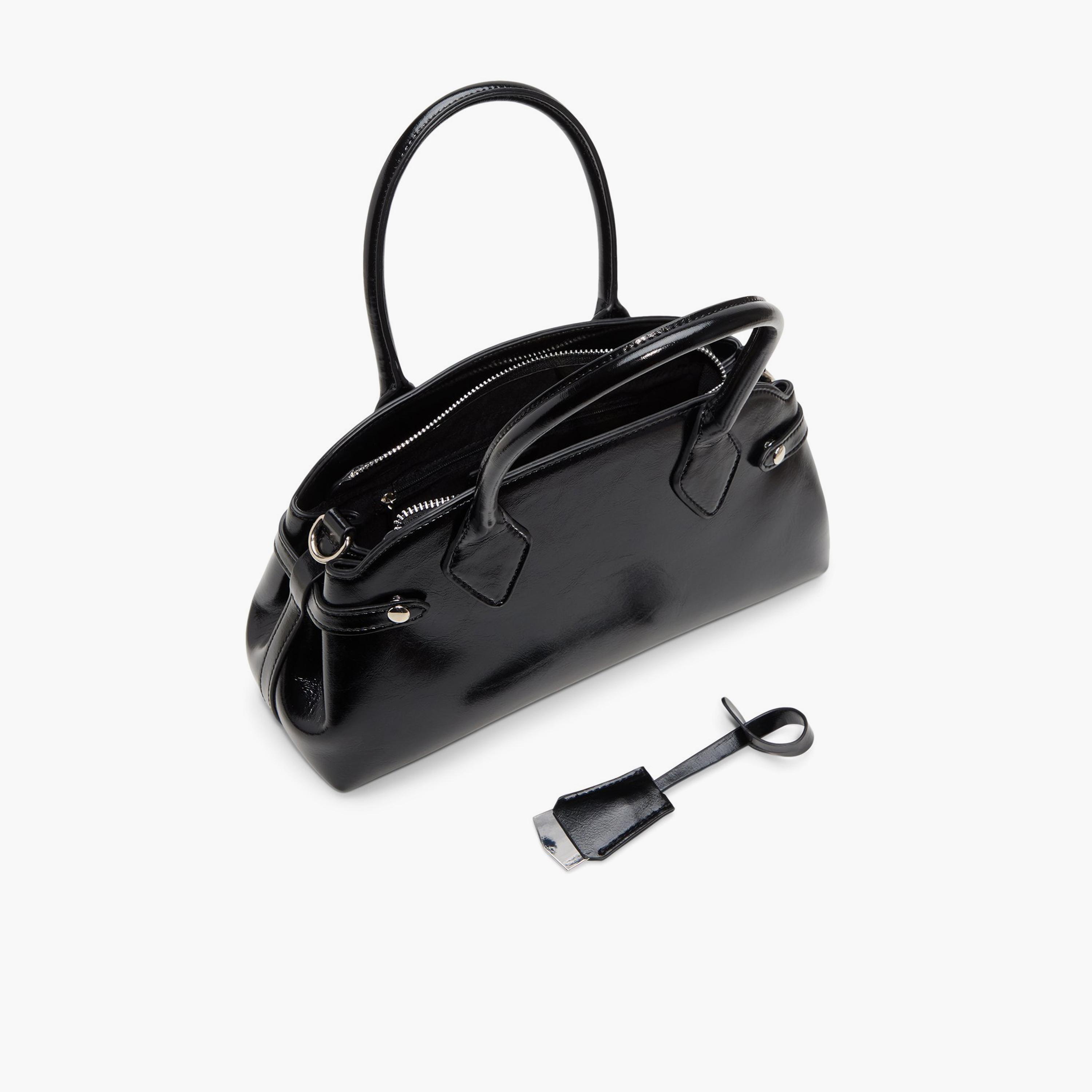 Call it Spring BARBB Plain Double Handle Satchel Bag with Zipper Closure and Detachable Strap | 17 X 8 X 29 CM-women-bagsandwallets-handbags-image-3