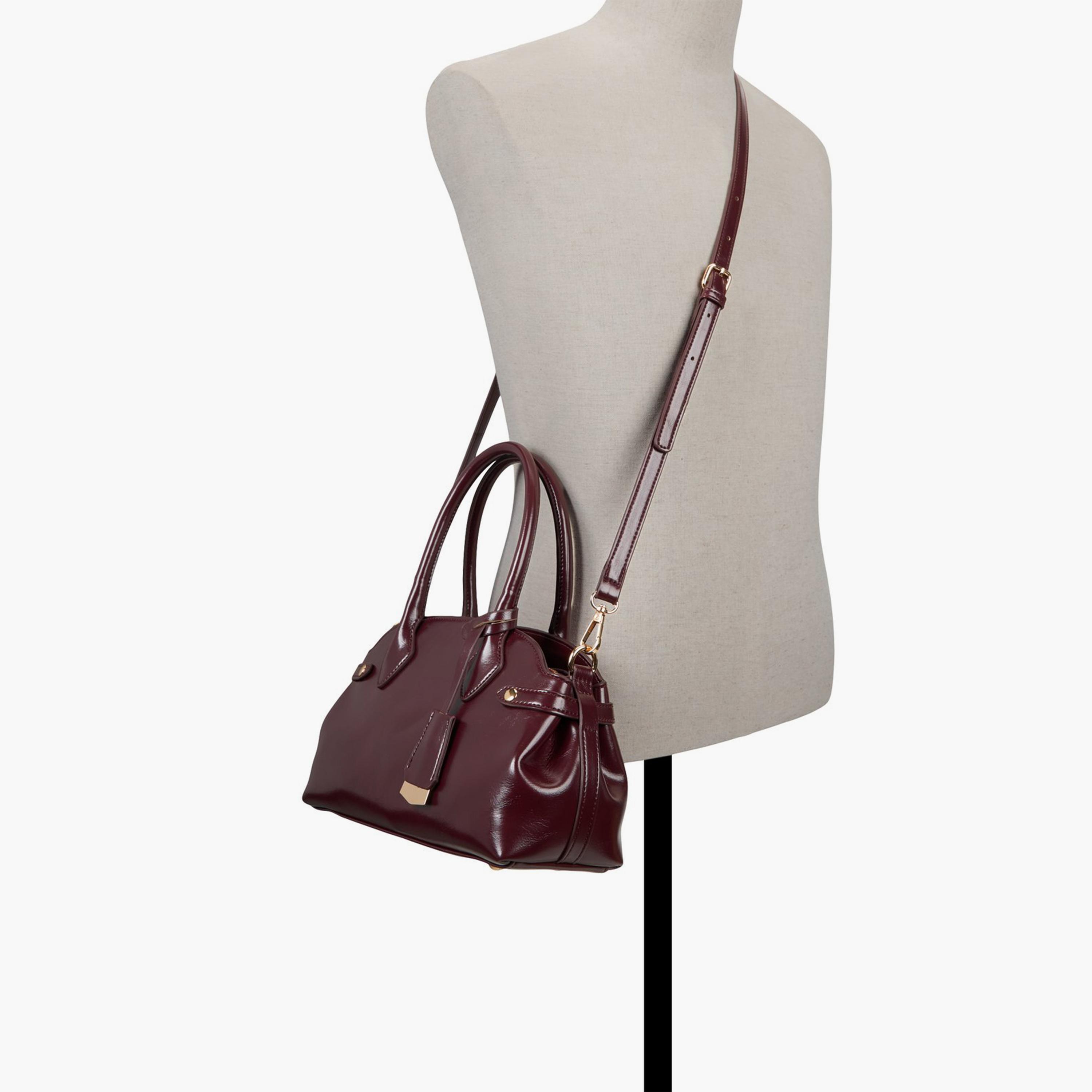 Call it Spring BARBB Plain Double Handle Satchel Bag with Zipper Closure and Detachable Strap | 17 X 8 X 29 CM-women-bagsandwallets-handbags-image-4