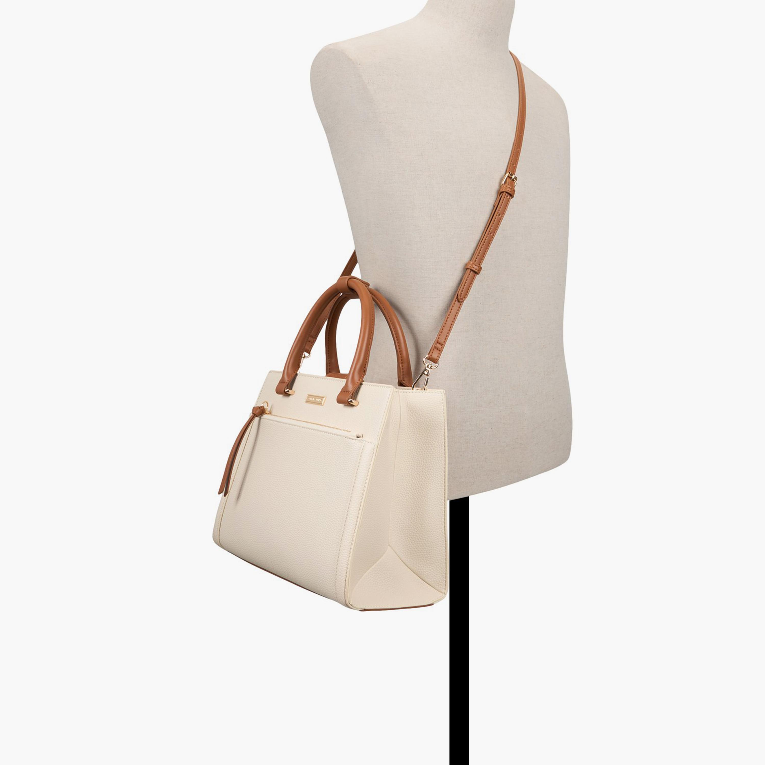 Call it Spring BELINDAA Textured Top Handle Satchel Bag with Magnetic Closure and Detachable Strap | 35 X 14 X 29 CM-women-bagsandwallets-handbags-image-4