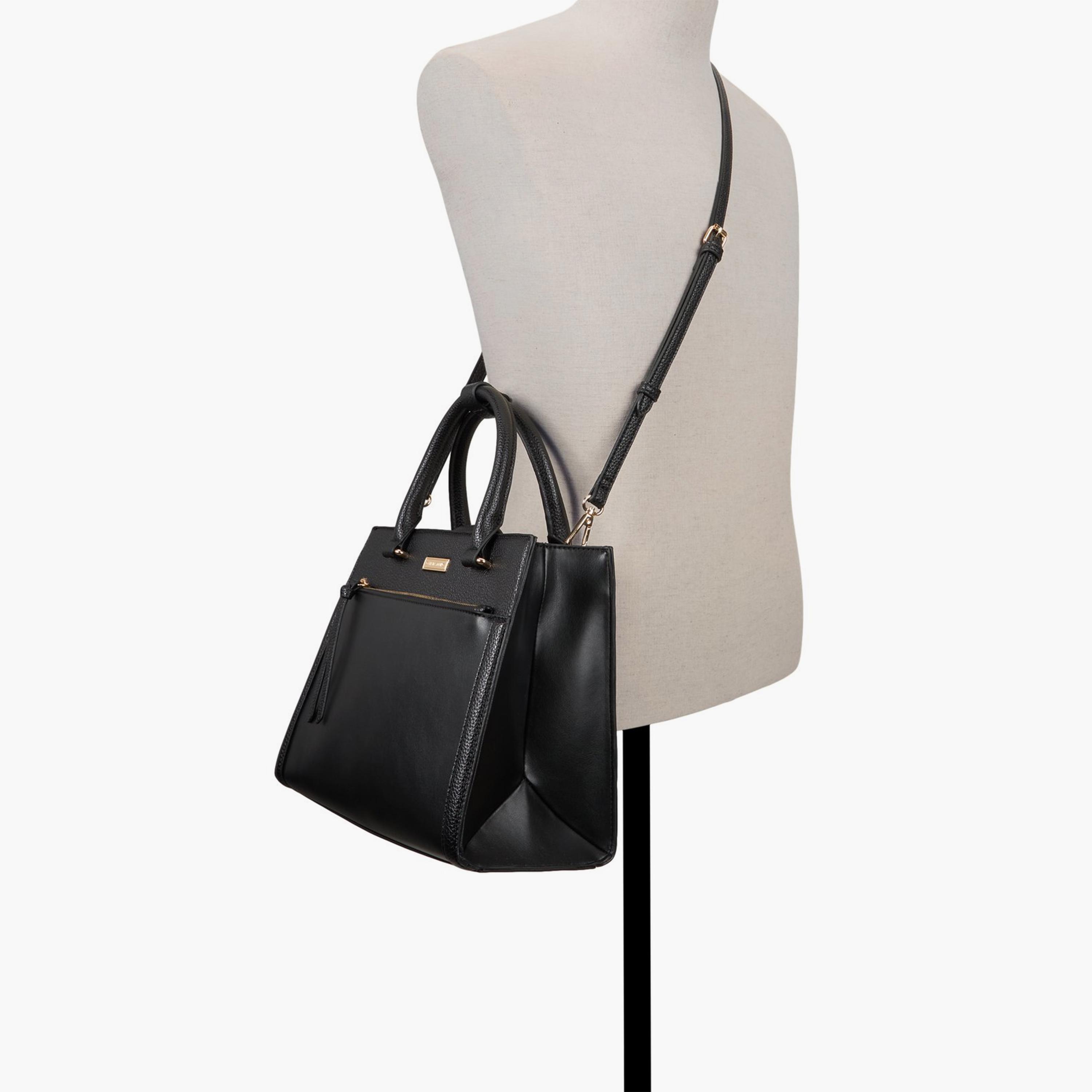 Call it Spring BELINDAA Textured Top Handle Satchel Bag with Magnetic Closure and Detachable Strap | 35 X 14 X 29 CM-women-bagsandwallets-handbags-image-4